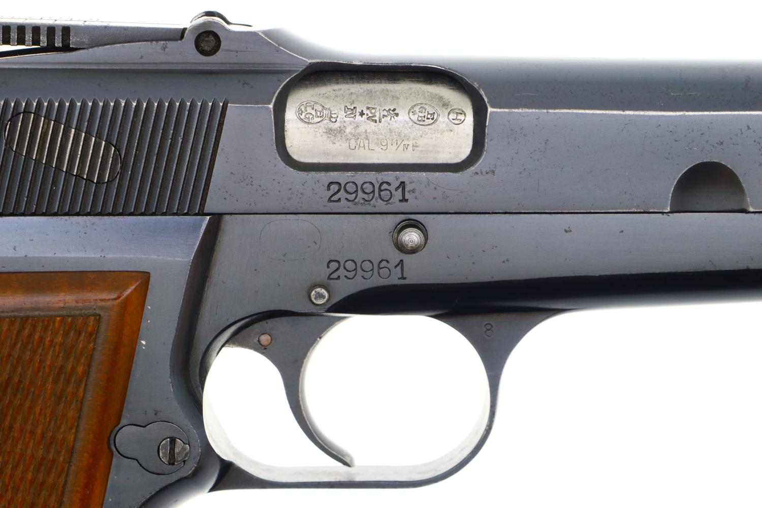 Attractive and Matching FN Belgian Army, High Power Pistol, 29961, FB01155 - Image 4