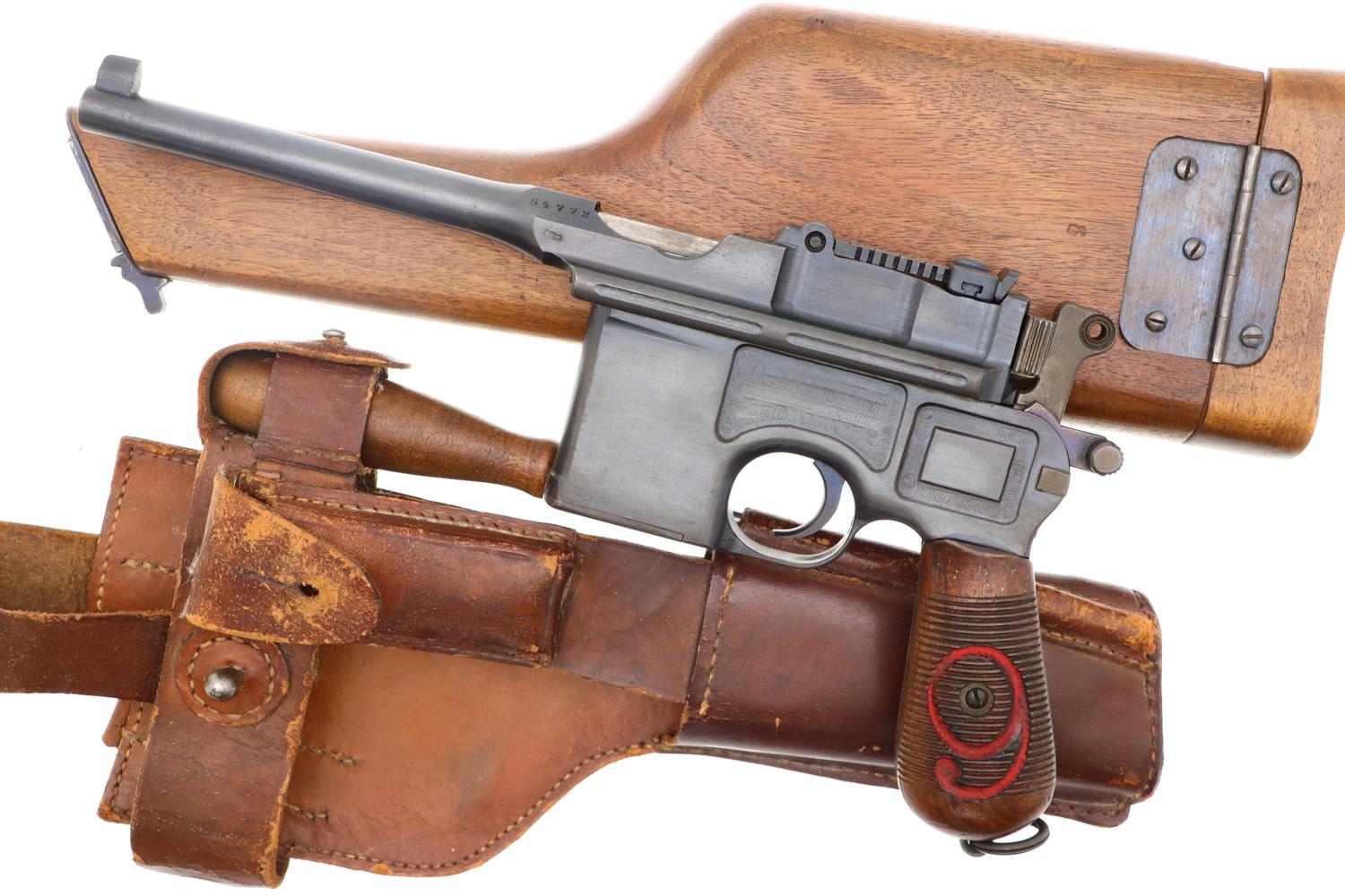 Beautiful Mauser C96 Red 9 Prussian Eagle Rig, 54772, PCA-193 - Image 18