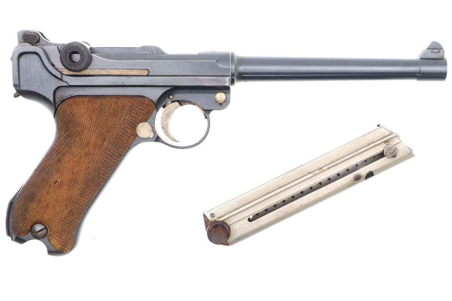 Desirable DWM 1917 Navy Luger, German Military Pistol, 9124, FB01220 - Image 2