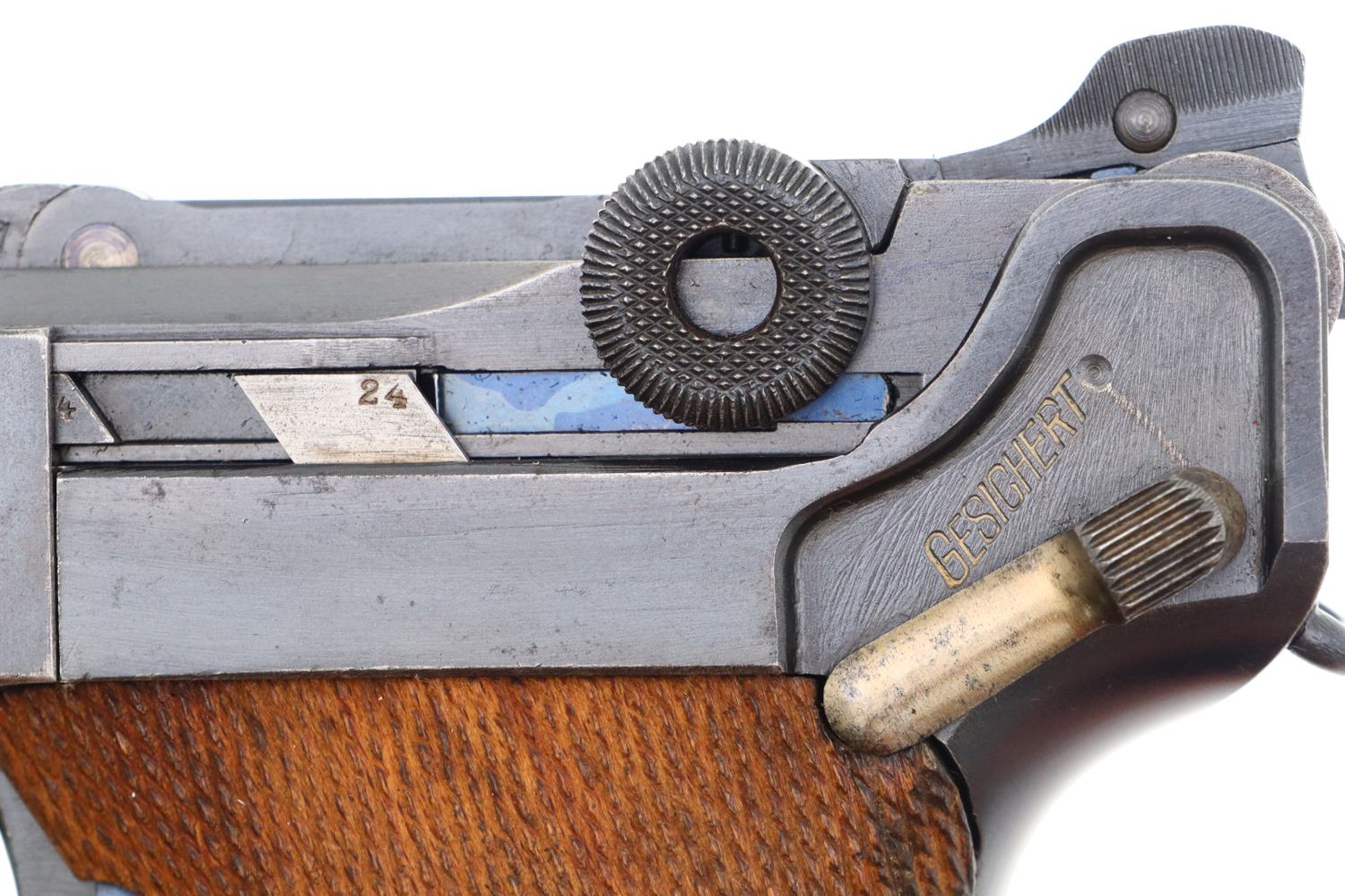 Desirable DWM 1917 Navy Luger, German Military Pistol, 9124, FB01220 - Image 5