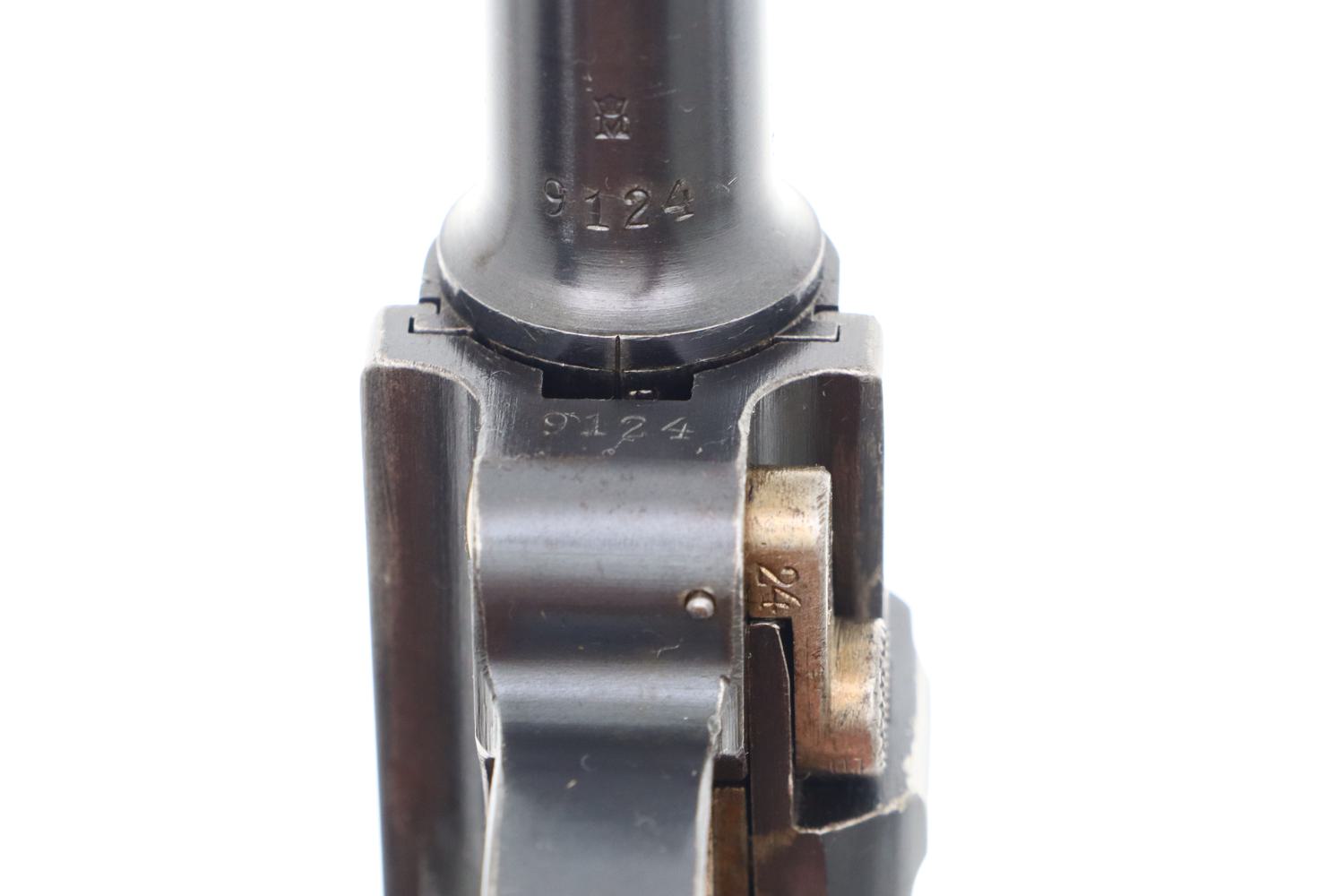Desirable DWM 1917 Navy Luger, German Military Pistol, 9124, FB01220 - Image 6