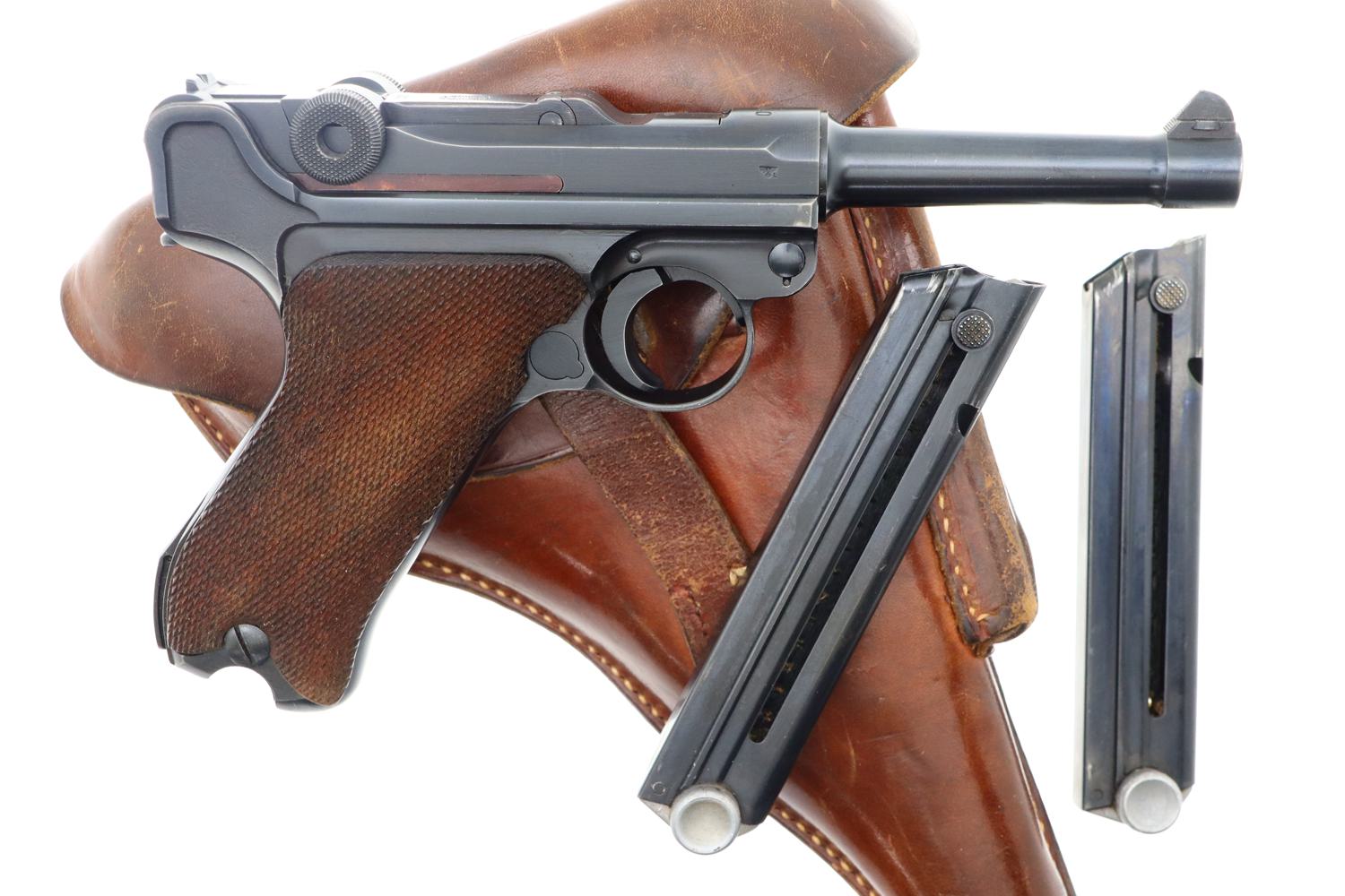 Fabulous Mauser P08 Eagle L Police Rig, 2 Matching Mags, 1940 Date, FB00318 - Image 2