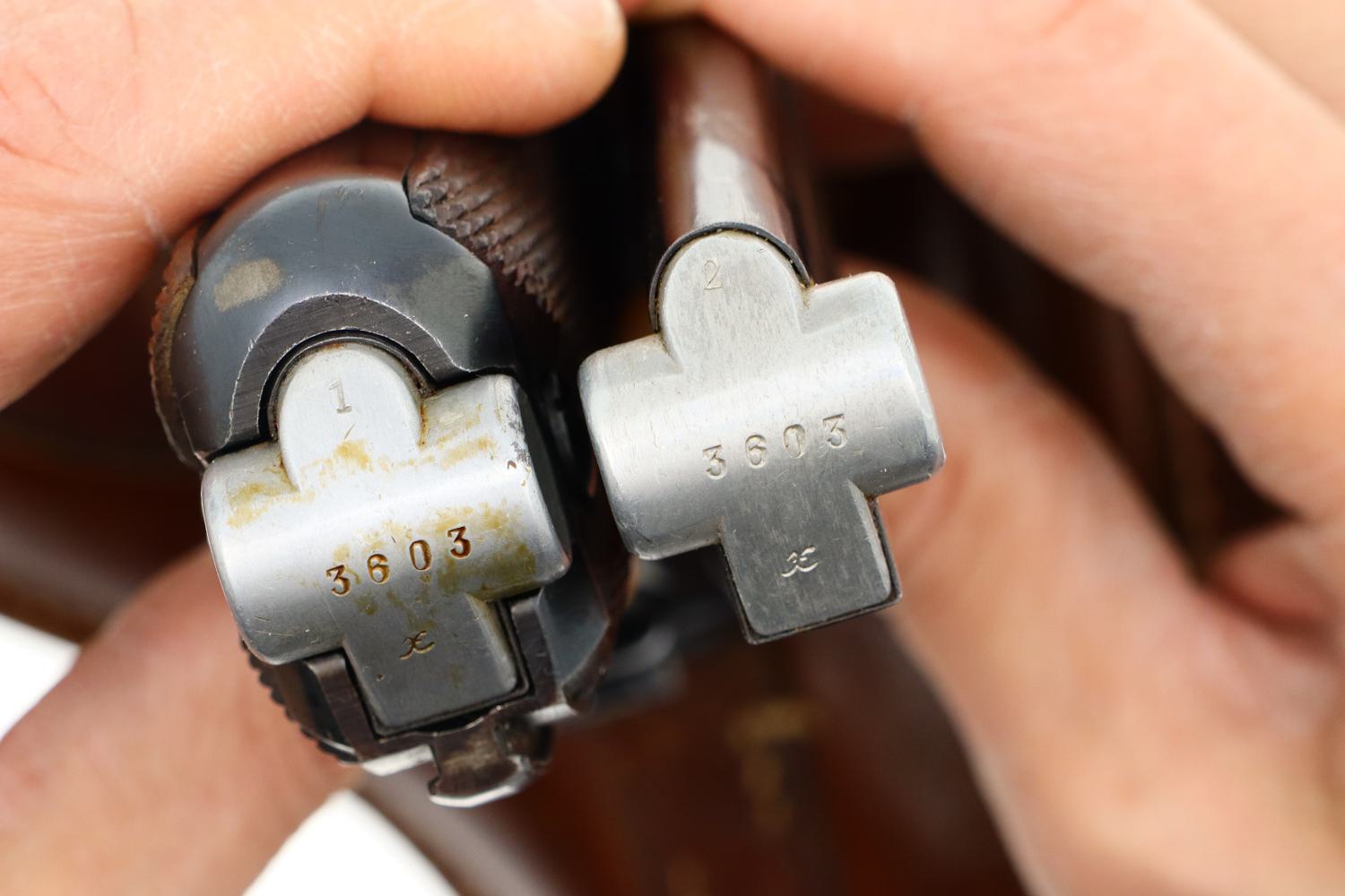 Fabulous Mauser P08 Eagle L Police Rig, 2 Matching Mags, 1940 Date, FB00318 - Image 15