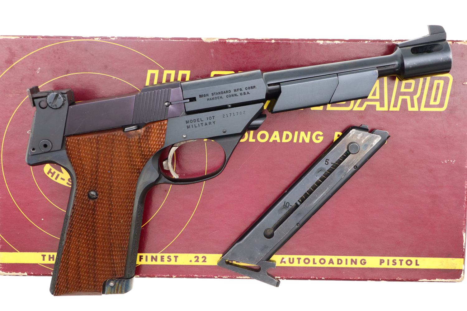 High Standard M107, Military Grip Olympic, Boxed, 2171782, FB01129 - Image 2