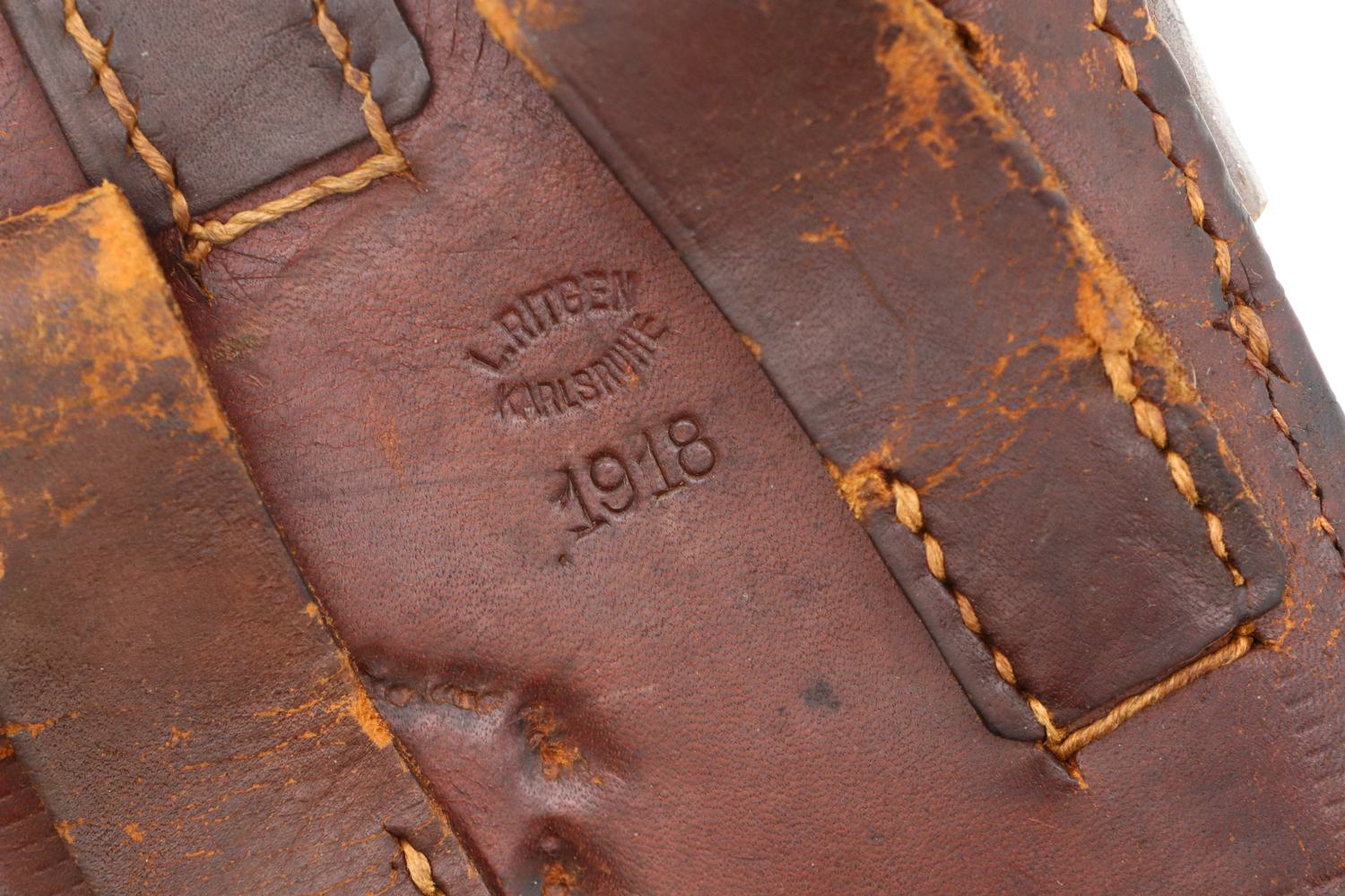 Mauser C96 Red 9 Leather Carrier, LZA Rework, X-335 - Image 5