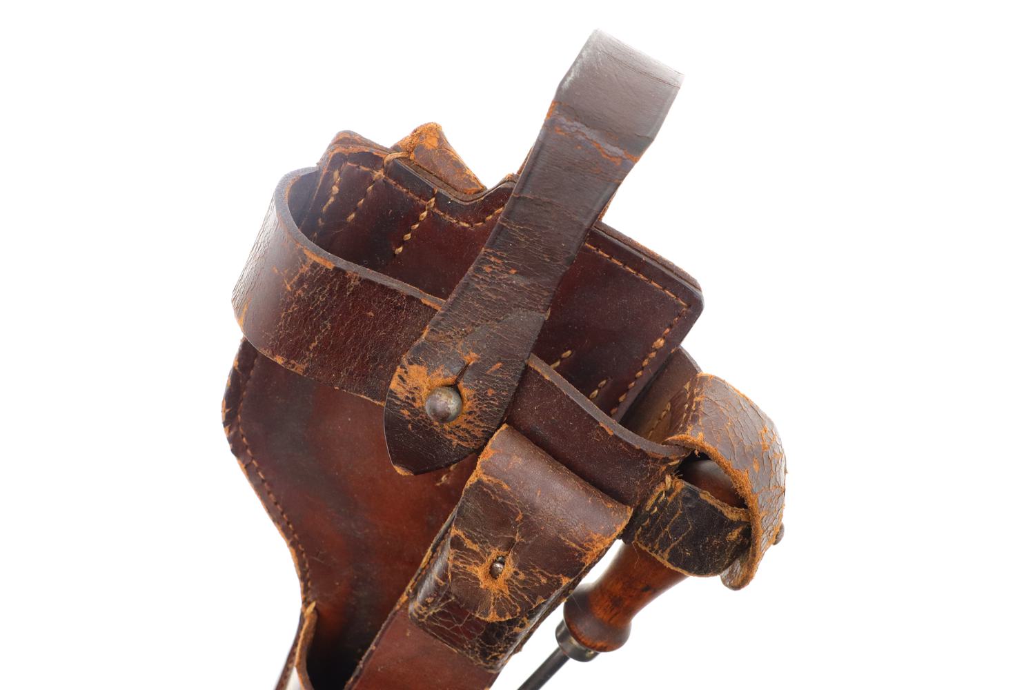 Mauser C96 Red 9 Leather Carrier, LZA Rework, X-335 - Image 9