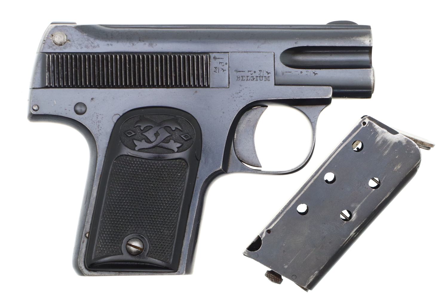 Scarce 1908 Clement Pistol, Belgium, .25ACP, 11154, FB01273 - Image 2