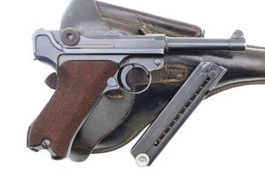 Scarce Mauser, WWII Police Luger, 1942 Dated, Holster, 4086Y, FB00312
