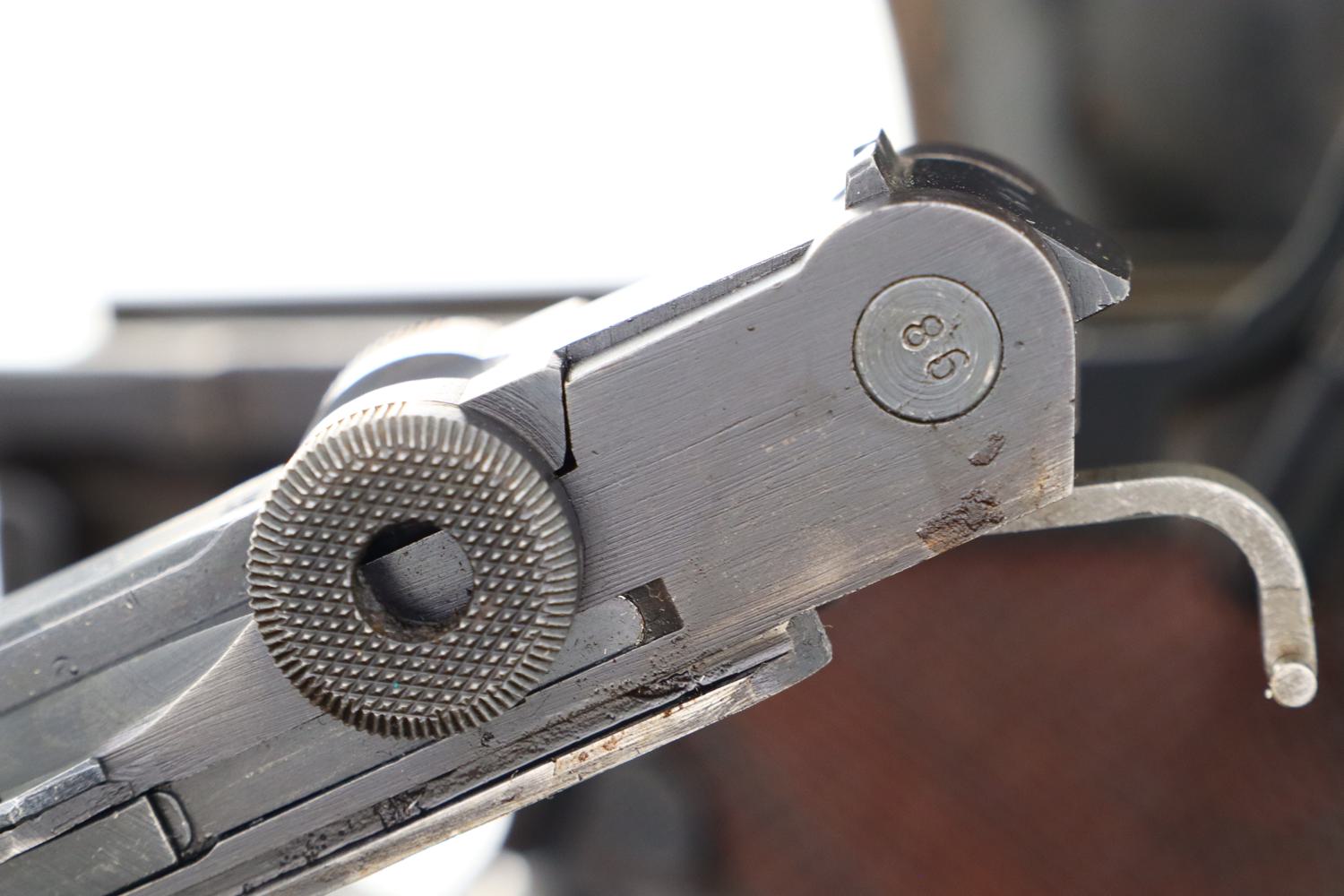 Scarce Mauser, WWII Police Luger, 1942 Dated, Holster, 4086Y, FB00312 - Image 5