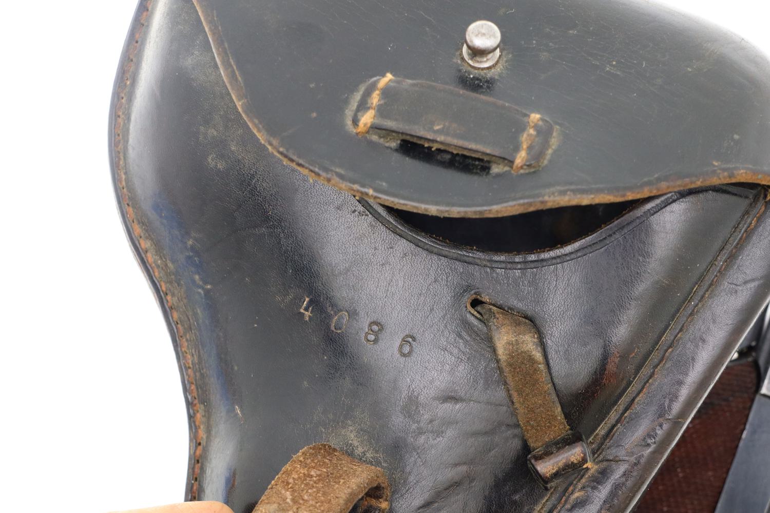 Scarce Mauser, WWII Police Luger, 1942 Dated, Holster, 4086Y, FB00312 - Image 9