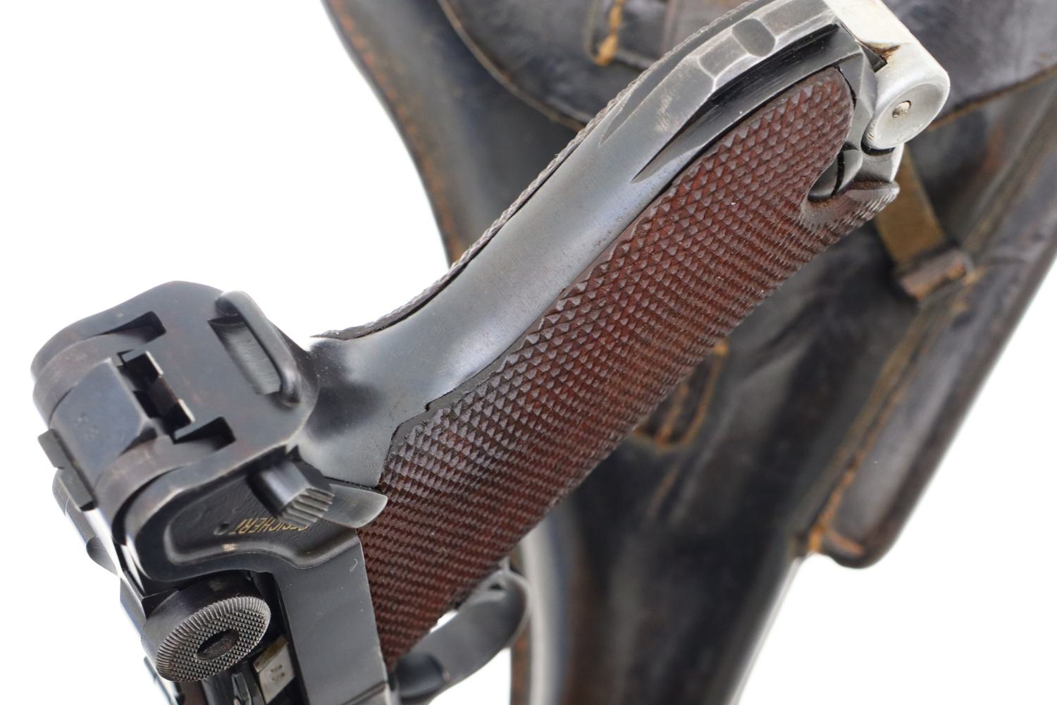 Scarce Mauser, WWII Police Luger, 1942 Dated, Holster, 4086Y, FB00312 - Image 19