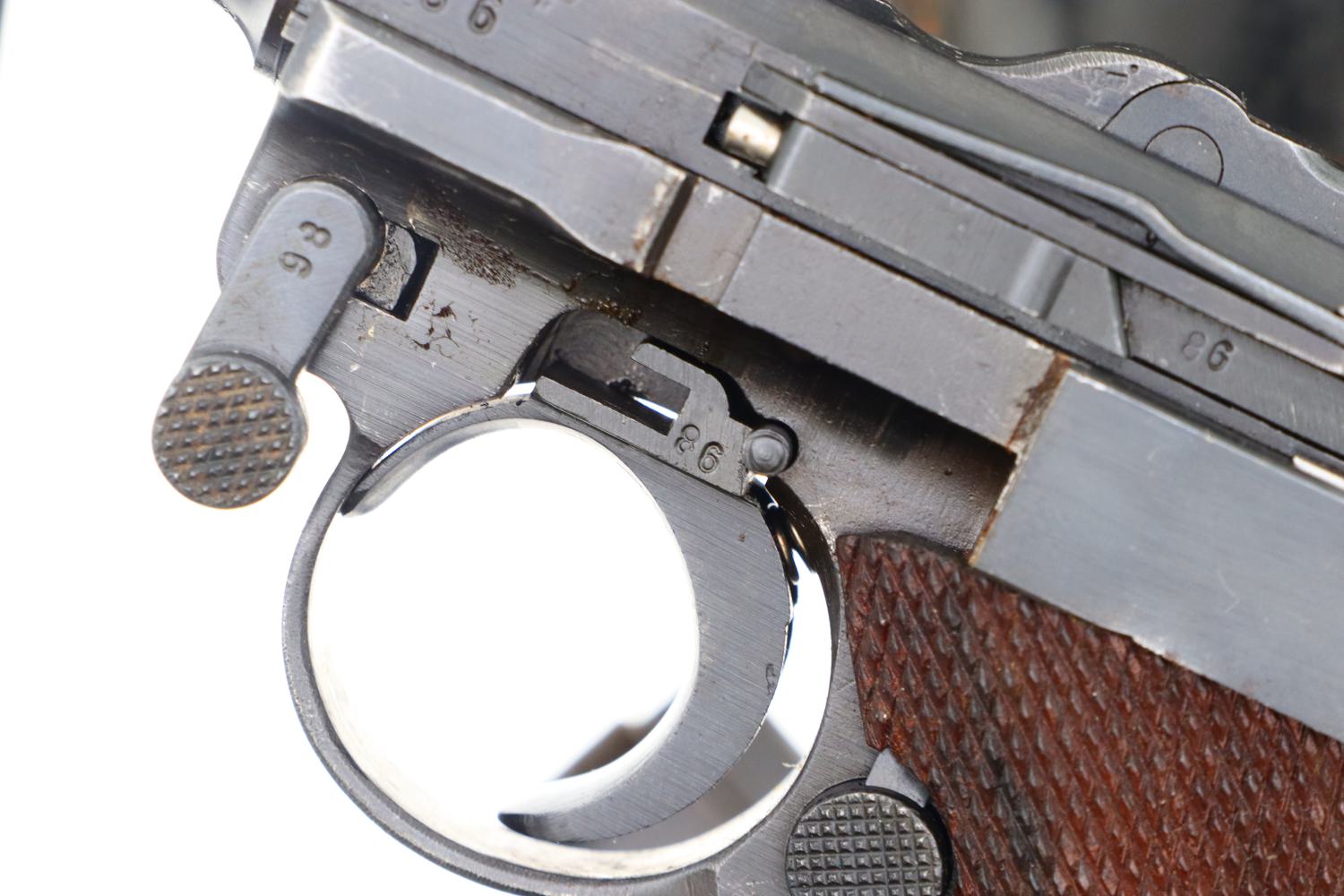 Scarce Mauser, WWII Police Luger, 1942 Dated, Holster, 4086Y, FB00312 - Image 22