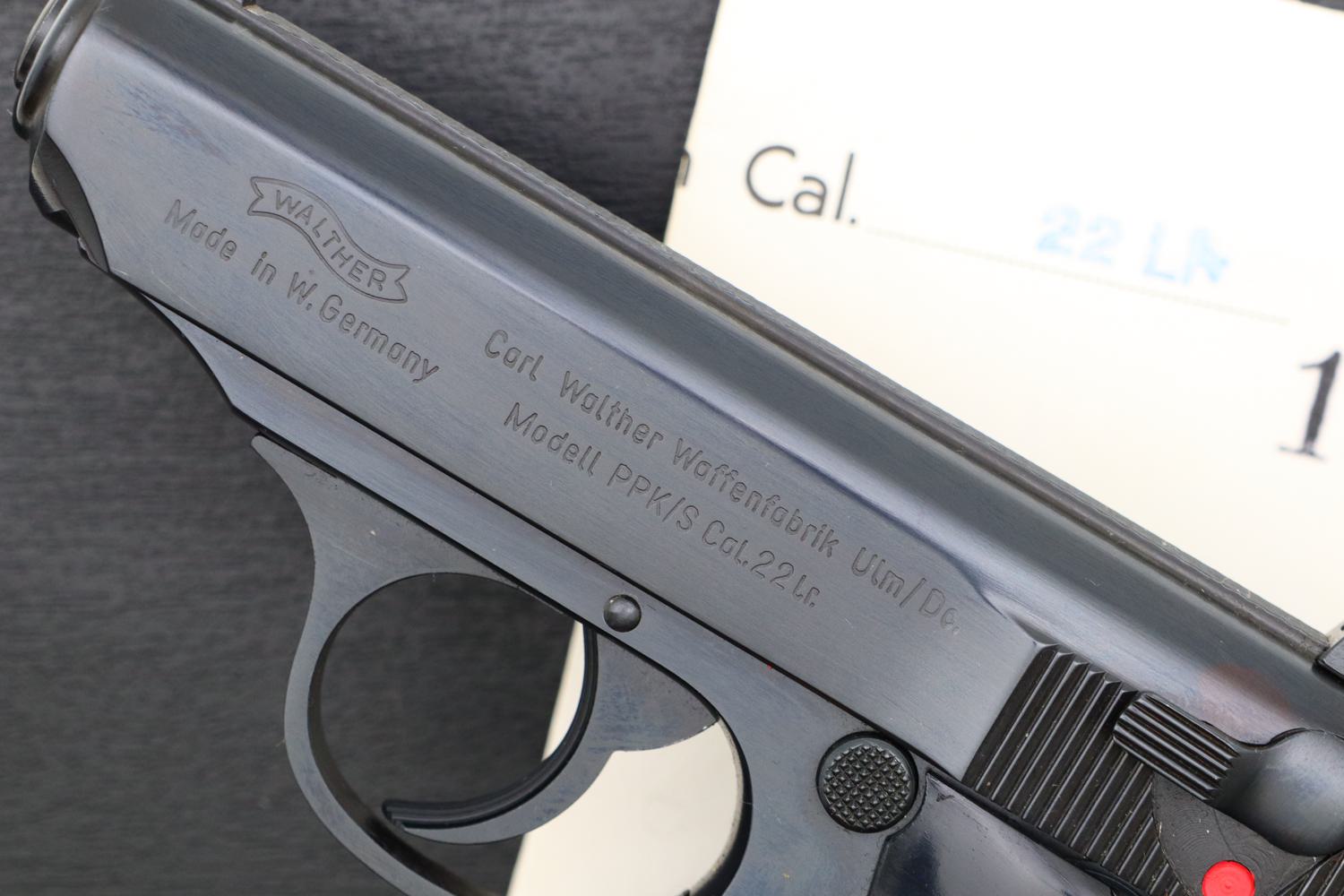 Walther PPK/S .22 LR, Near New In Box, Literature, 1332265, FB01230 - Image 4