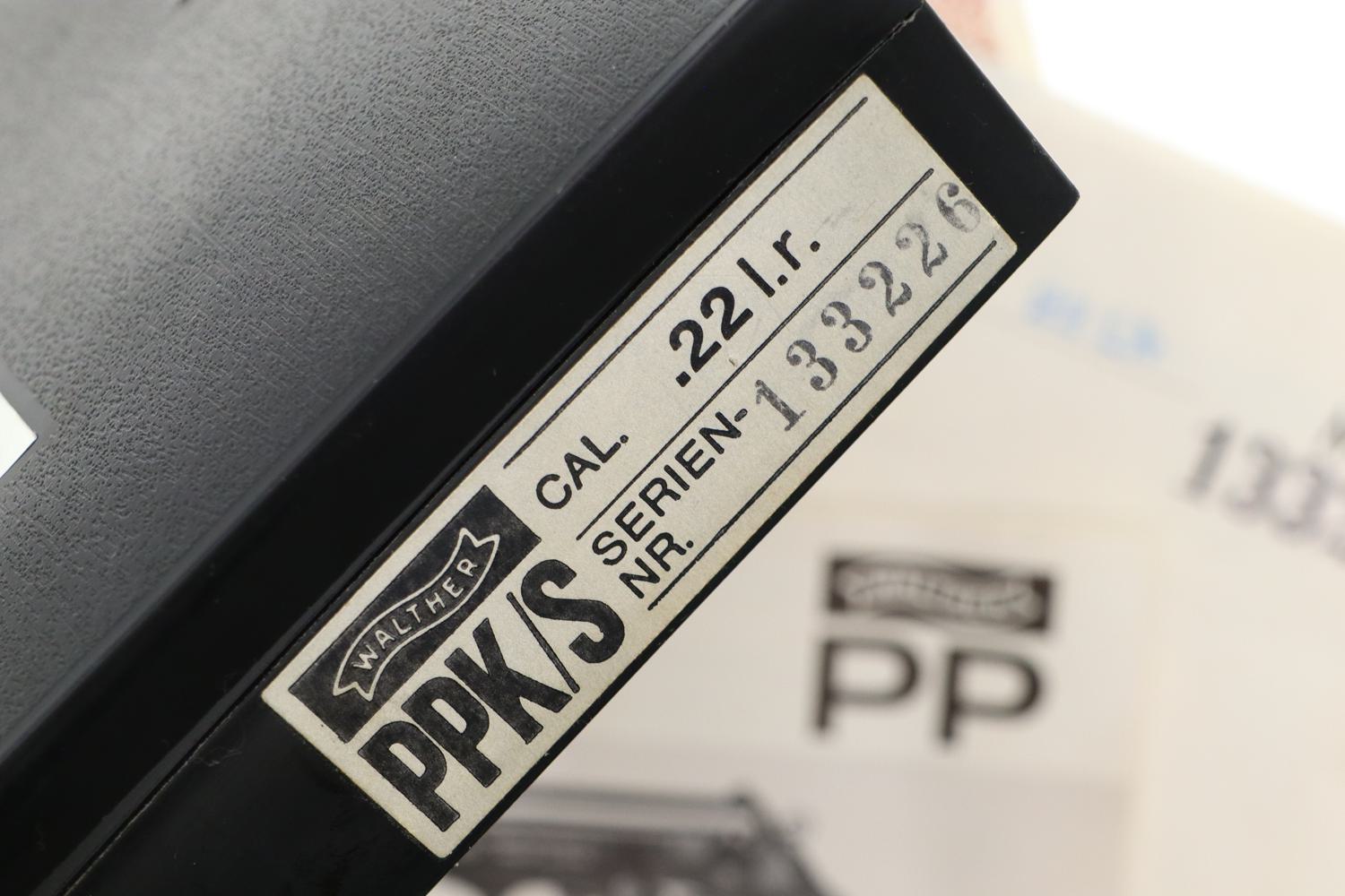 Walther PPK/S .22 LR, Near New In Box, Literature, 1332265, FB01230 - Image 9