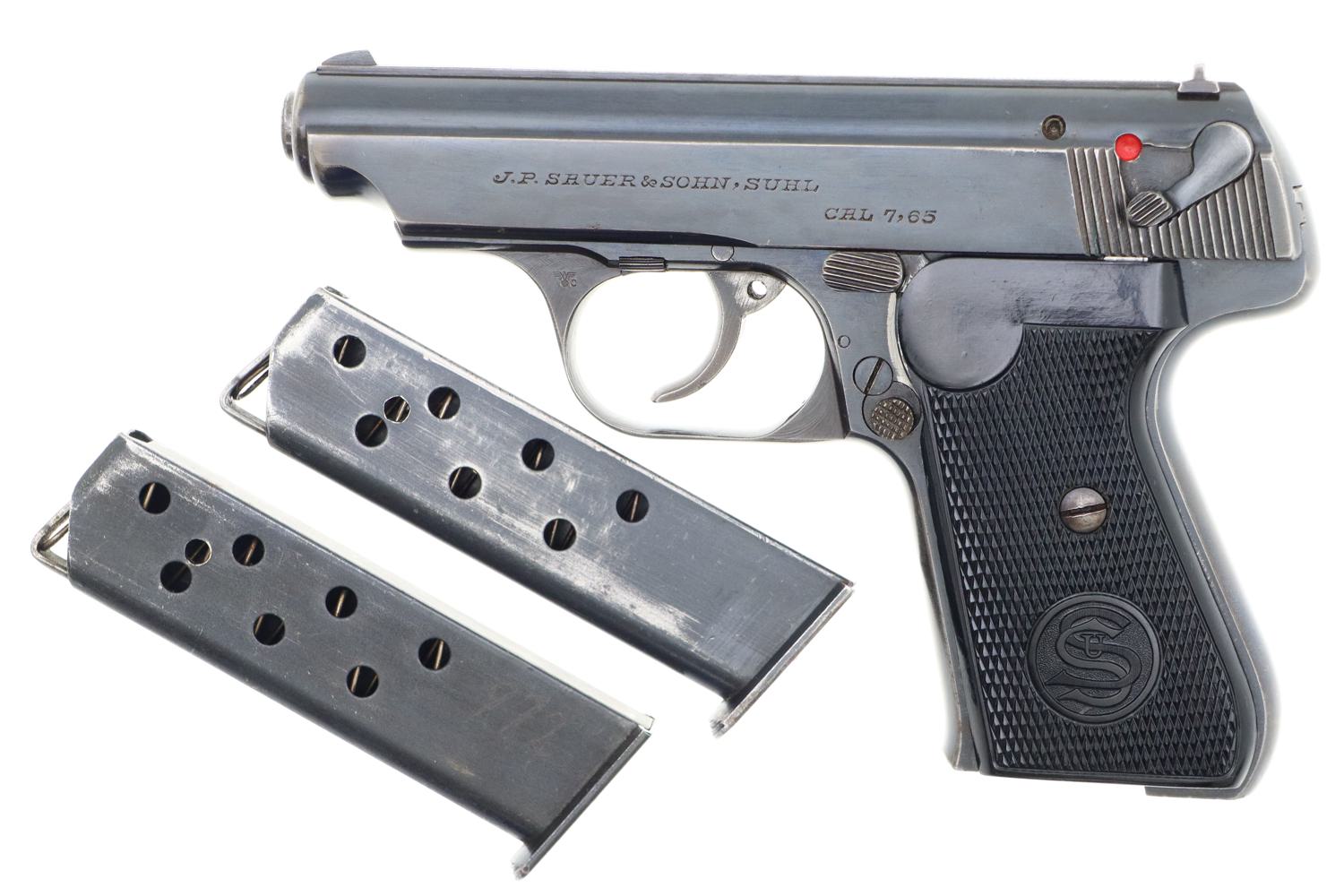 Sauer 38H Pistol, WWII German Police Eagle/C, Spare Mag, 322776, FB01224