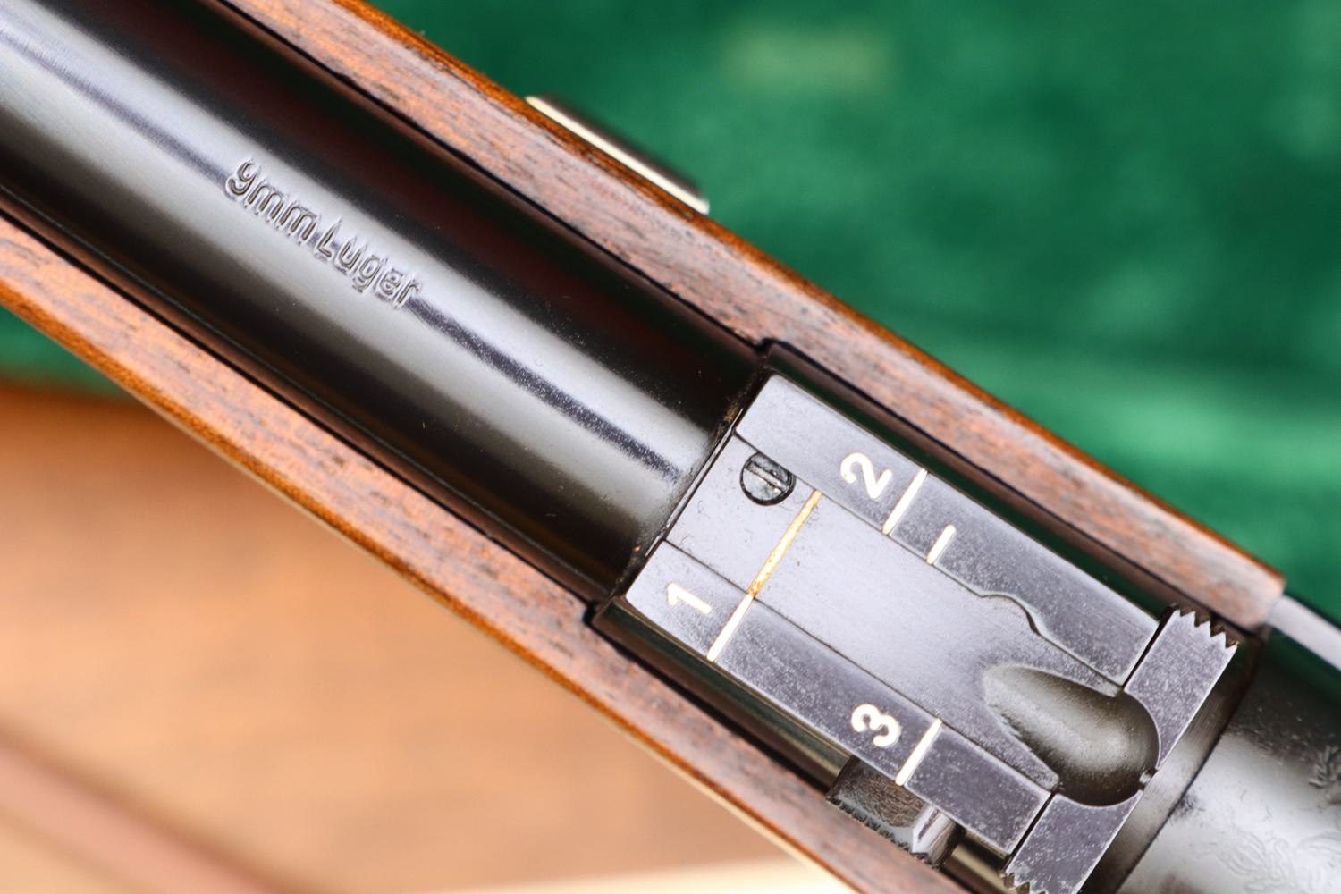 As New, Mauser Luger Carbine, 75 year, Cased, K095von250, FB01299 - Image 7