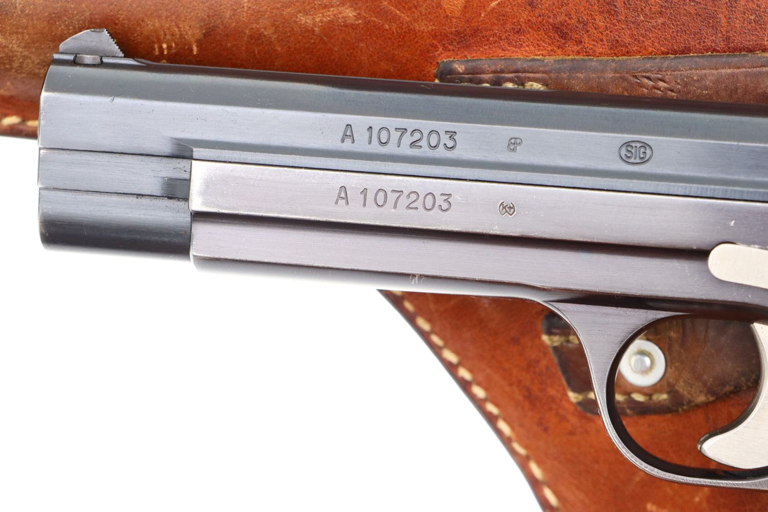 Beautiful Early Swiss Military SIG P49, High Polish, Holster, FB00073 - Image 4