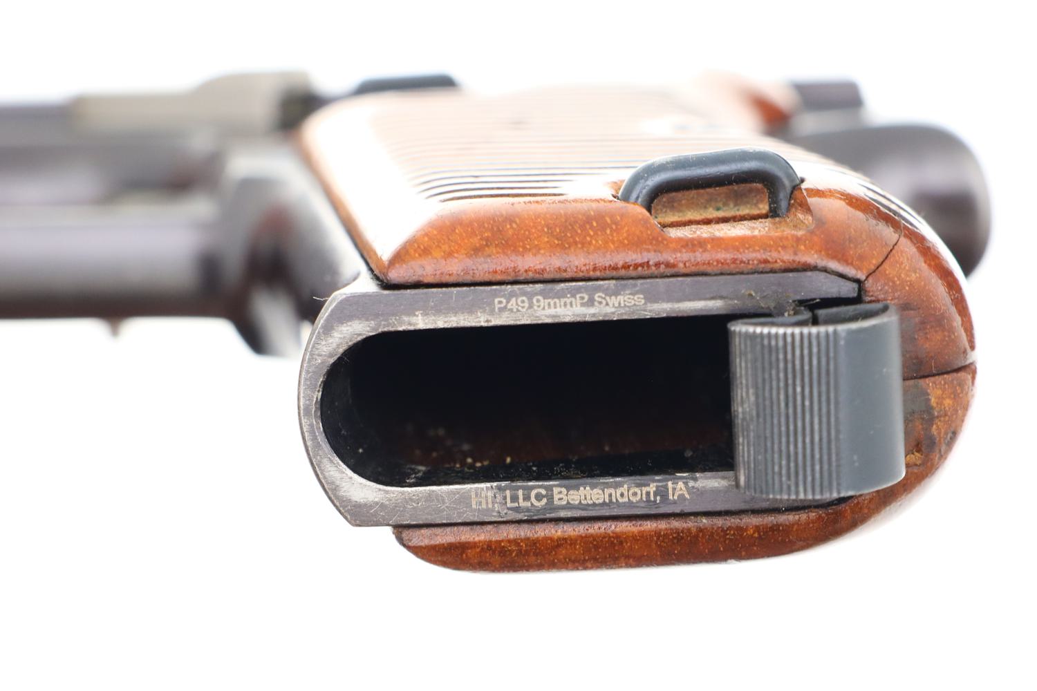 Beautiful Early Swiss Military SIG P49, High Polish, Holster, FB00073 - Image 6