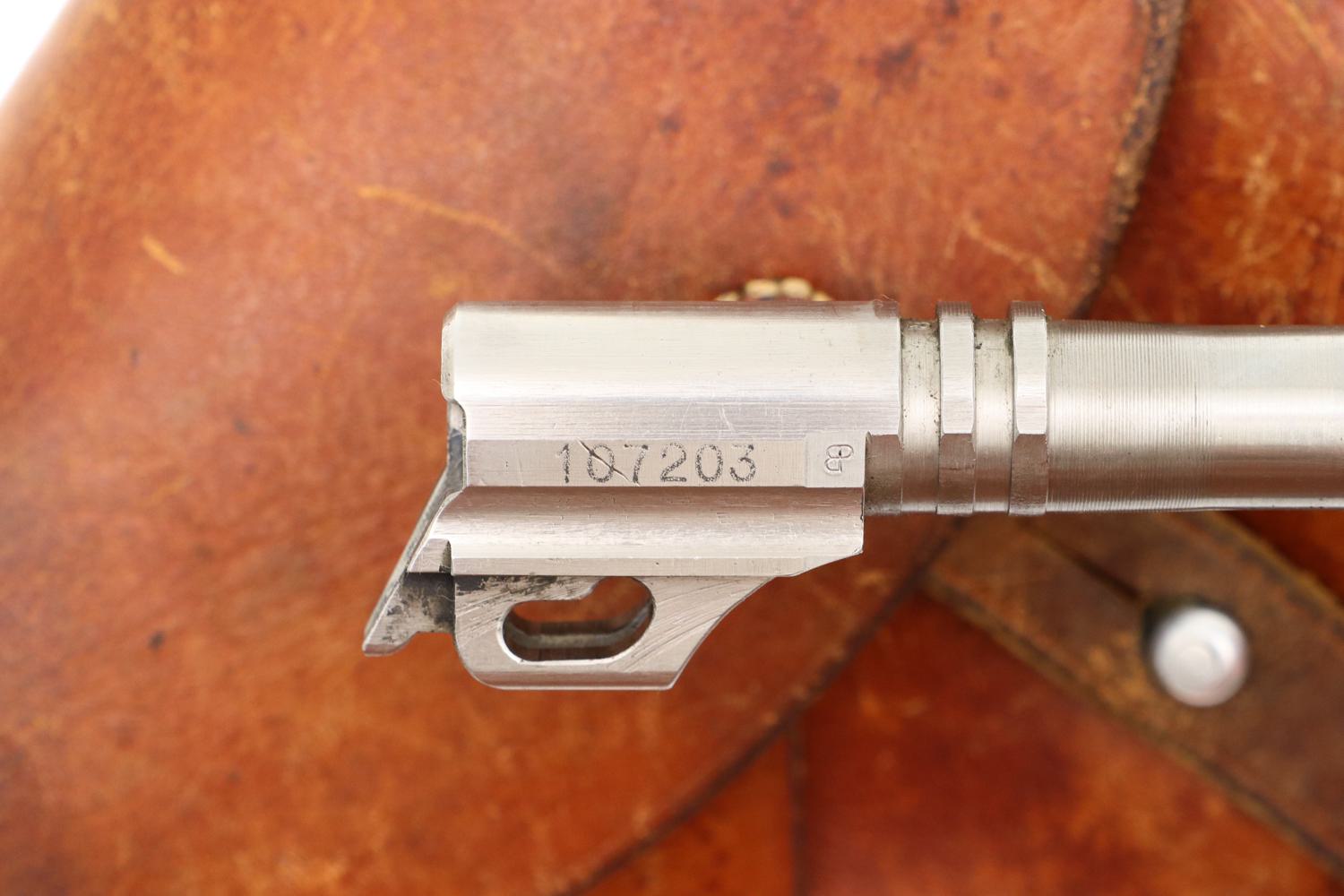 Beautiful Early Swiss Military SIG P49, High Polish, Holster, FB00073 - Image 9