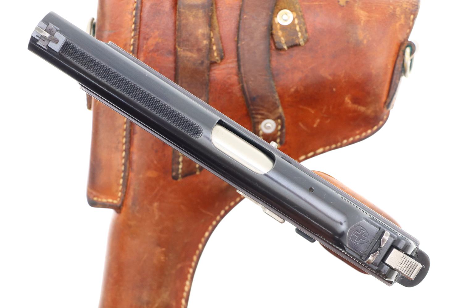 Beautiful Early Swiss Military SIG P49, High Polish, Holster, FB00073 - Image 11