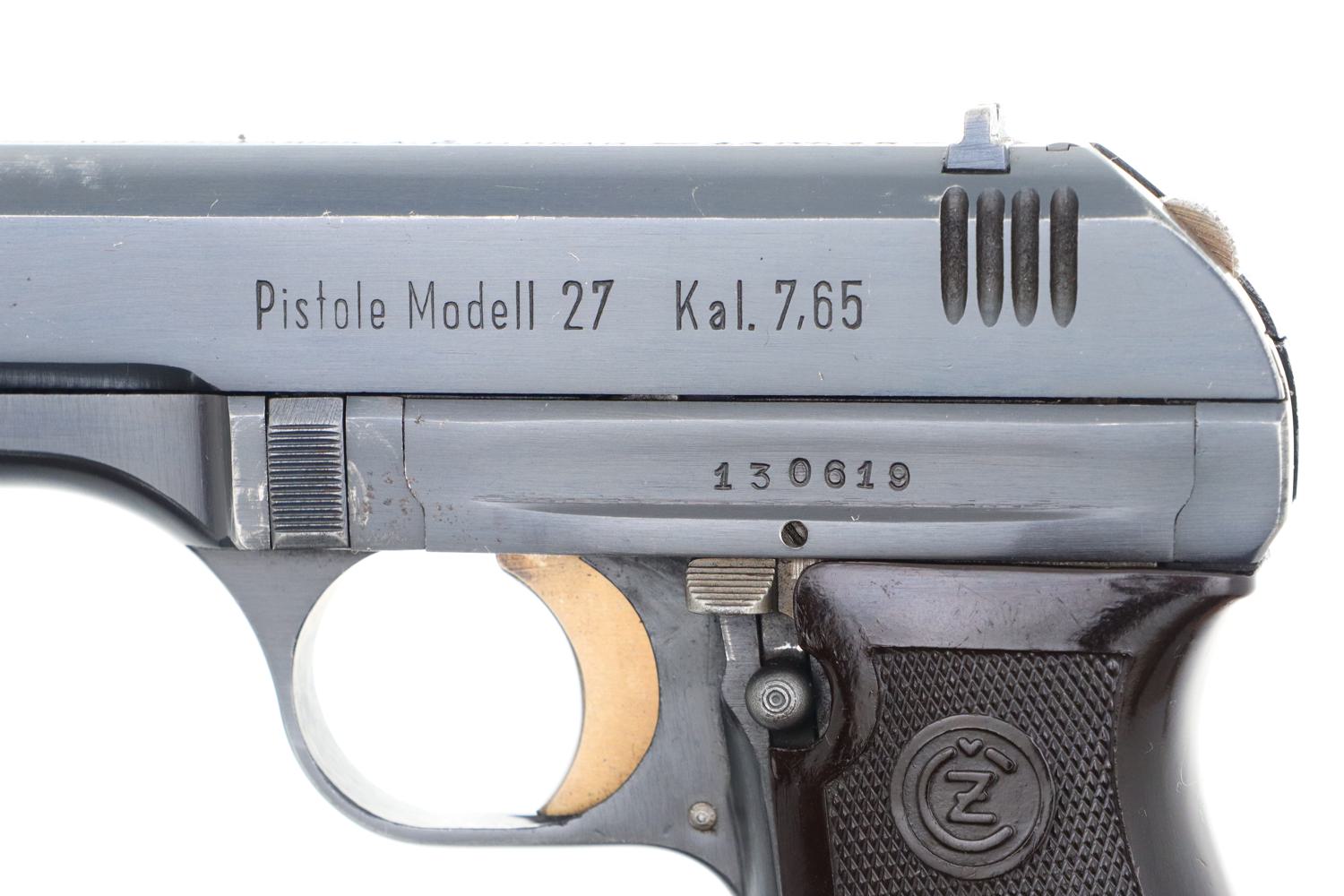 Beautiful High Polish, CZ 27, WWII, German Military Pistol, 130619, FB01198 - Image 6