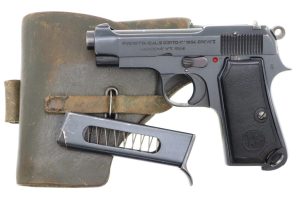 Beretta 1934 High Polish Pistol, German WWII Serial Range, 5600AA, FB00514