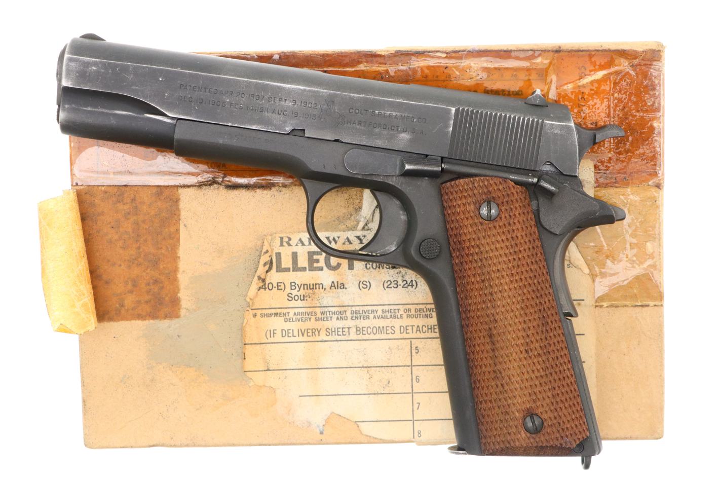 Colt 1911, Augusta Arsenal, Original Shipping Box, 264376, FB01292