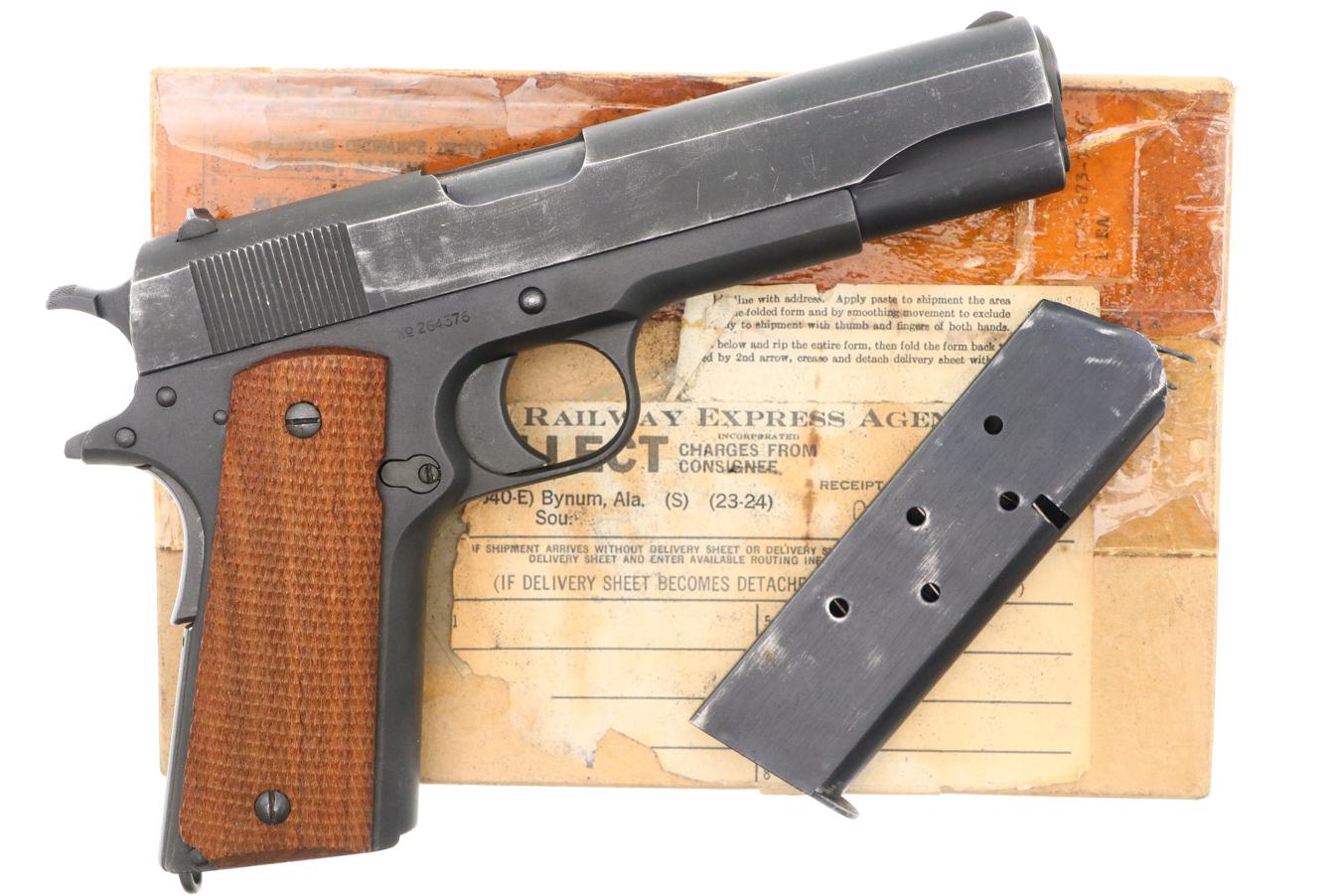 Colt 1911, Augusta Arsenal, Original Shipping Box, 264376, FB01292 - Image 2