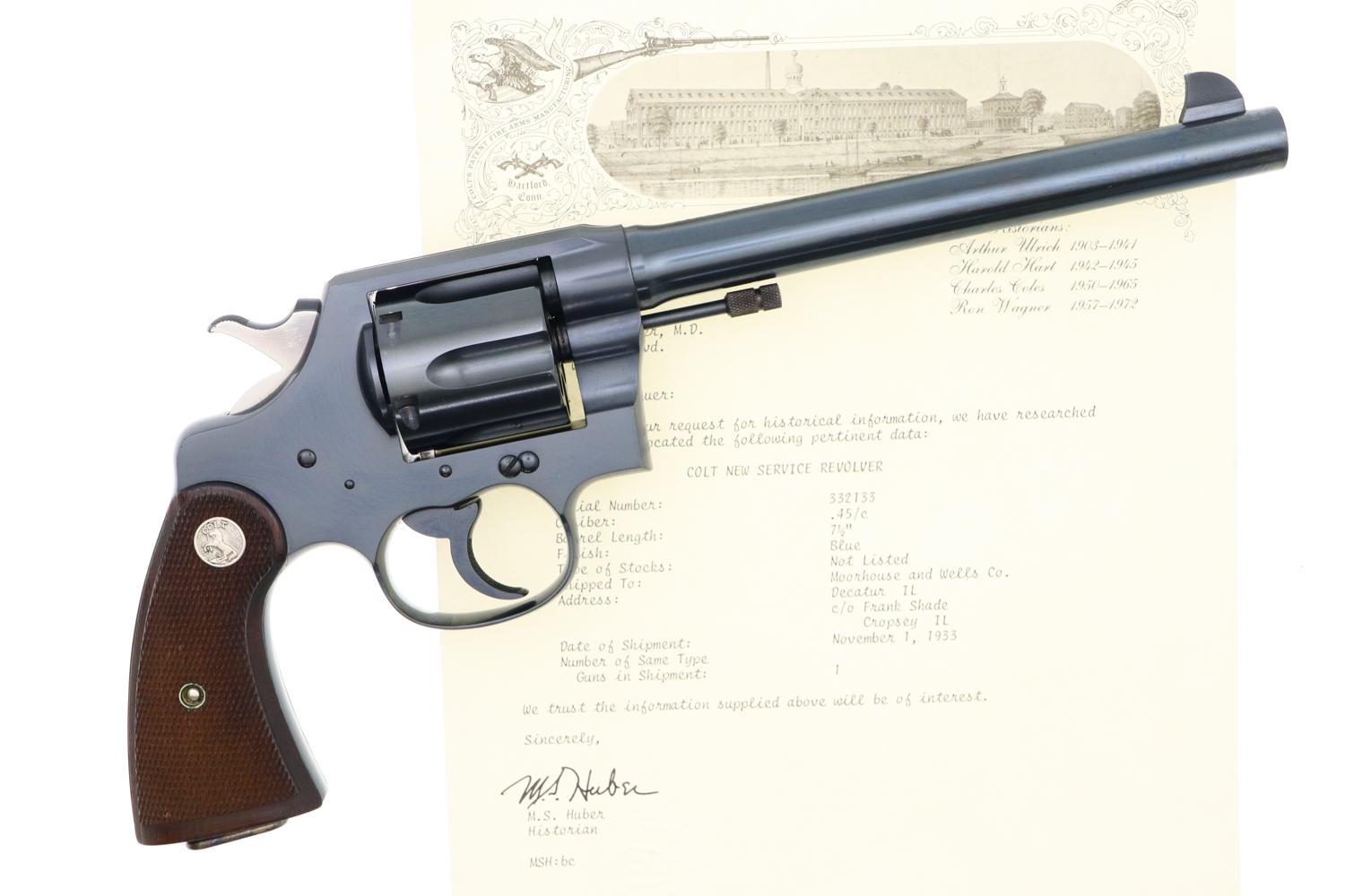 Fabulous, Colt New Service Revolver, Factory Letter, 332133, FB01237 - Image 2