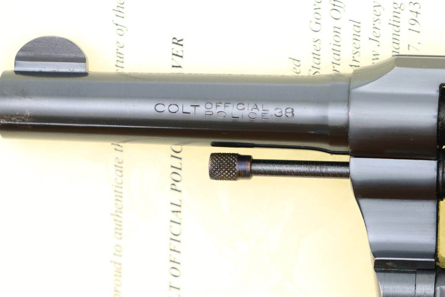 Fantastic Colt Official Police, Military Accepted, Factory Letter, FB01238 - Image 4