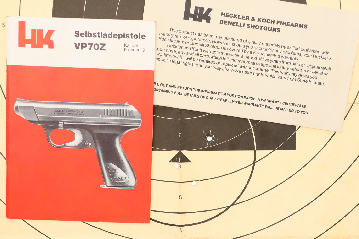 Near new H&K VP70Z Pistol, Boxed With literature, 83269, FB01251 - Image 11