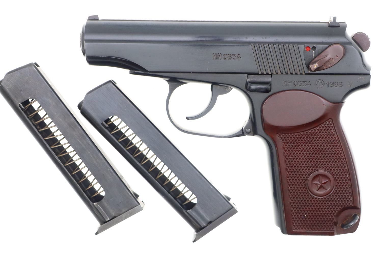 Russian, Izhevsk, Military Makarov, 1966 Dated,  0634, FB00422