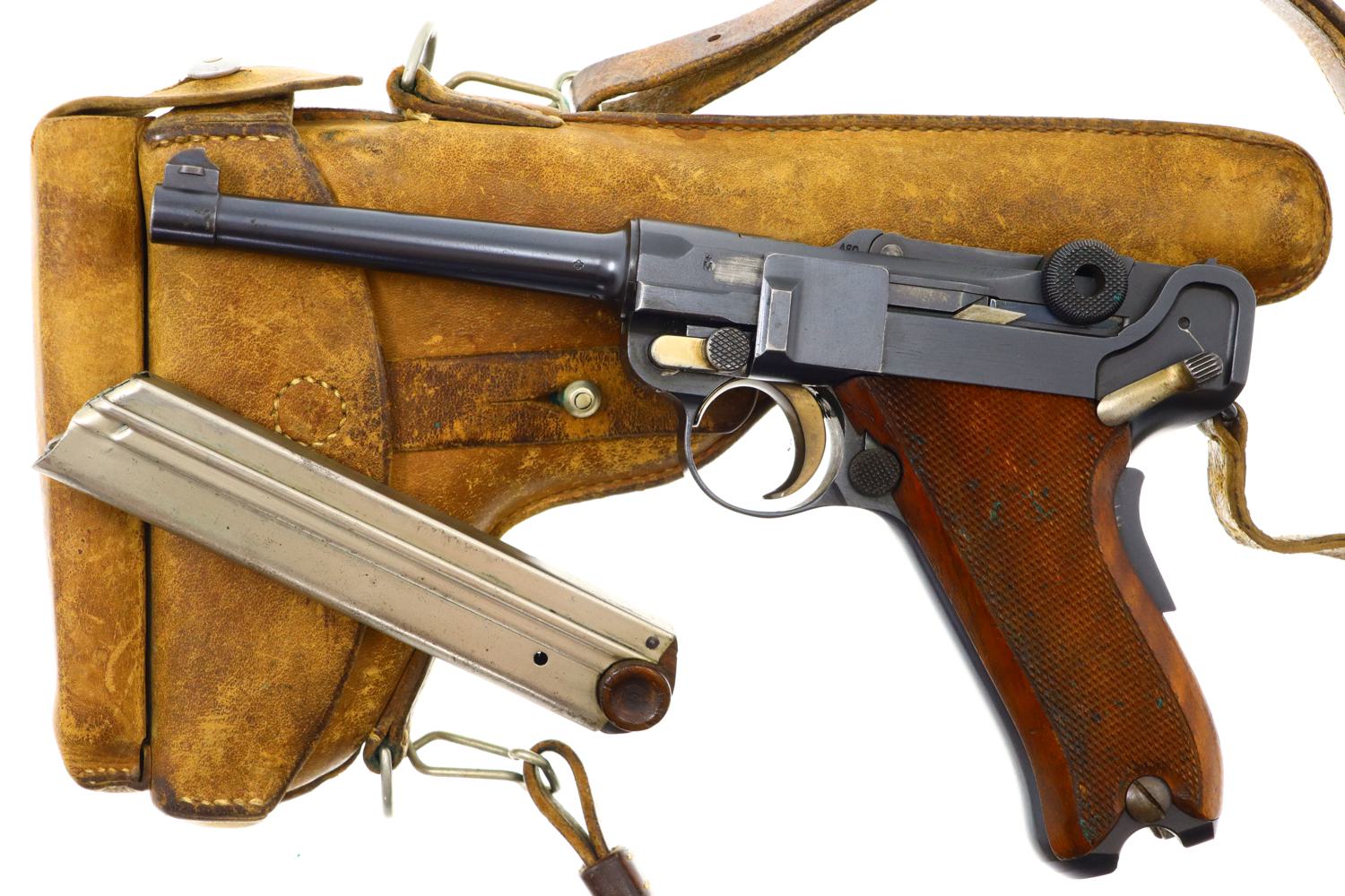 Waffenfabrik Bern, 1924, Swiss Military Luger, Holster, 24480, FB00043