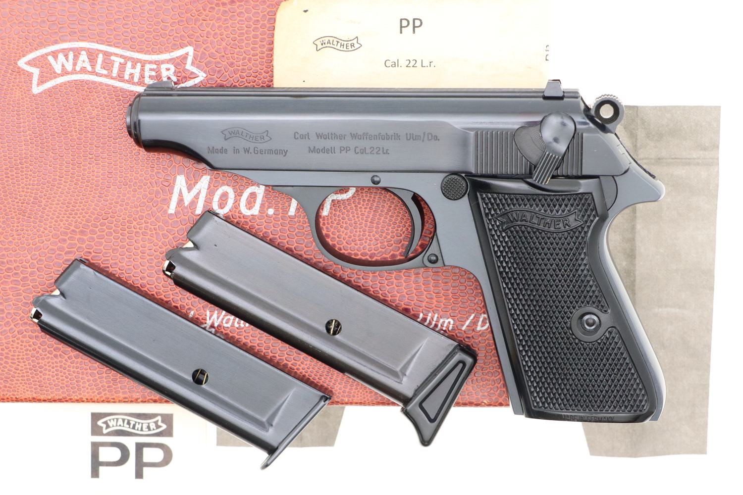 Walther PP, German Postwar Commercial .22 LR Pistol, NIB, 50754LR, FB01235