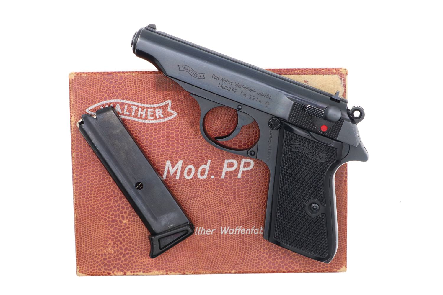 Walther PP Pistol, .22 LR, Post War, Matching Box, 27086 LR, FB01236