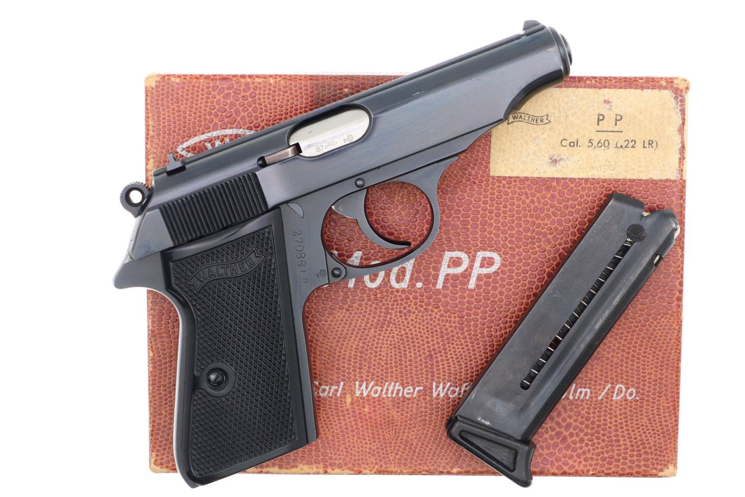 Walther PP Pistol, .22 LR, Post War, Matching Box, 27086 LR, FB01236 - Image 2