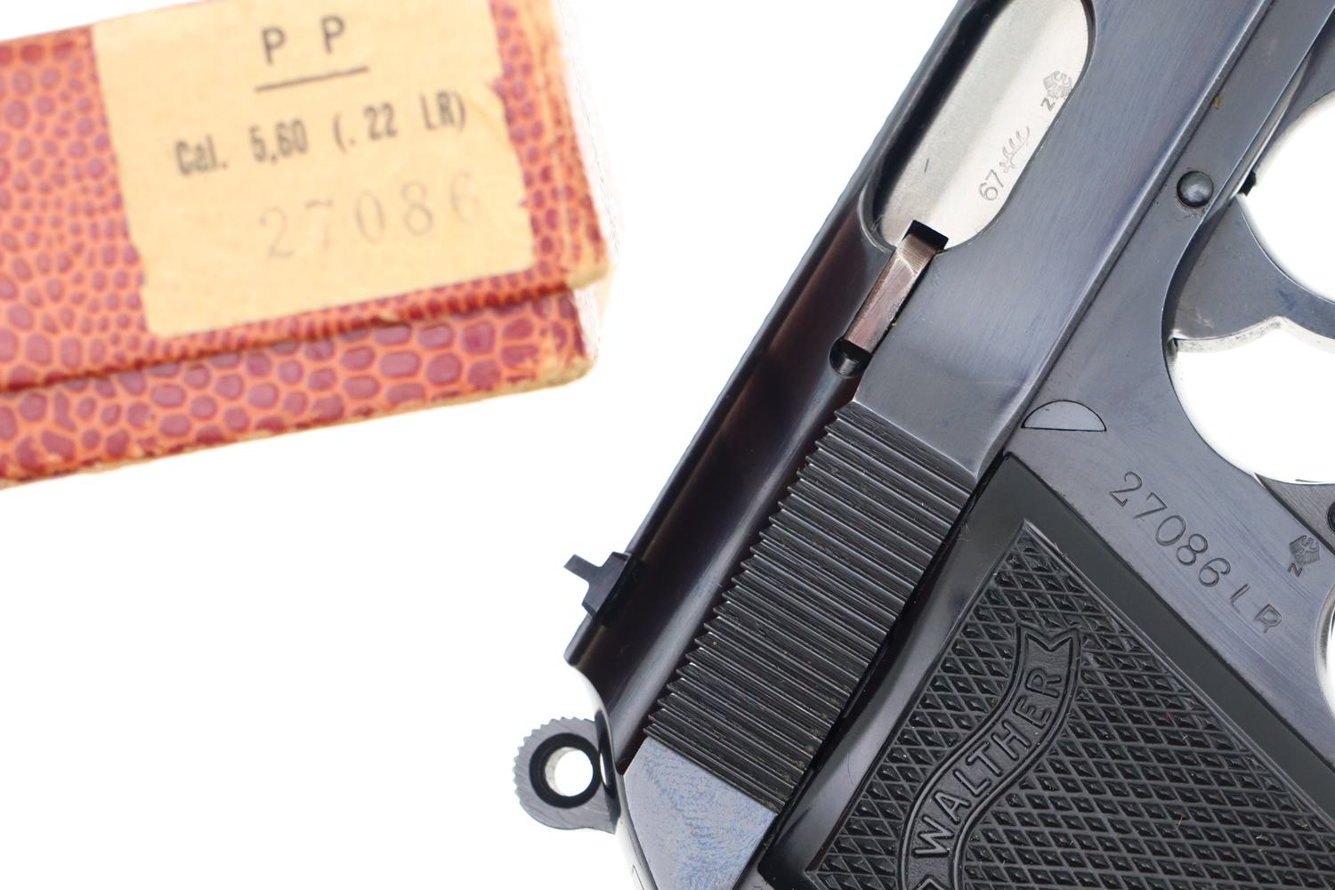 Walther PP Pistol, .22 LR, Post War, Matching Box, 27086 LR, FB01236 - Image 12
