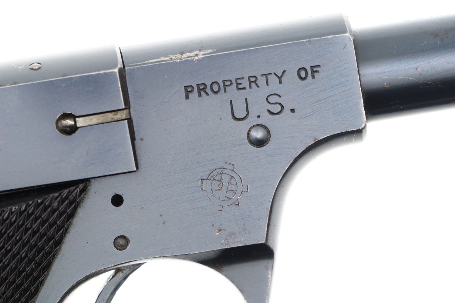 High Polish High Standard Model B, Matching Slide, WWII U.S., FB01310 - Image 3