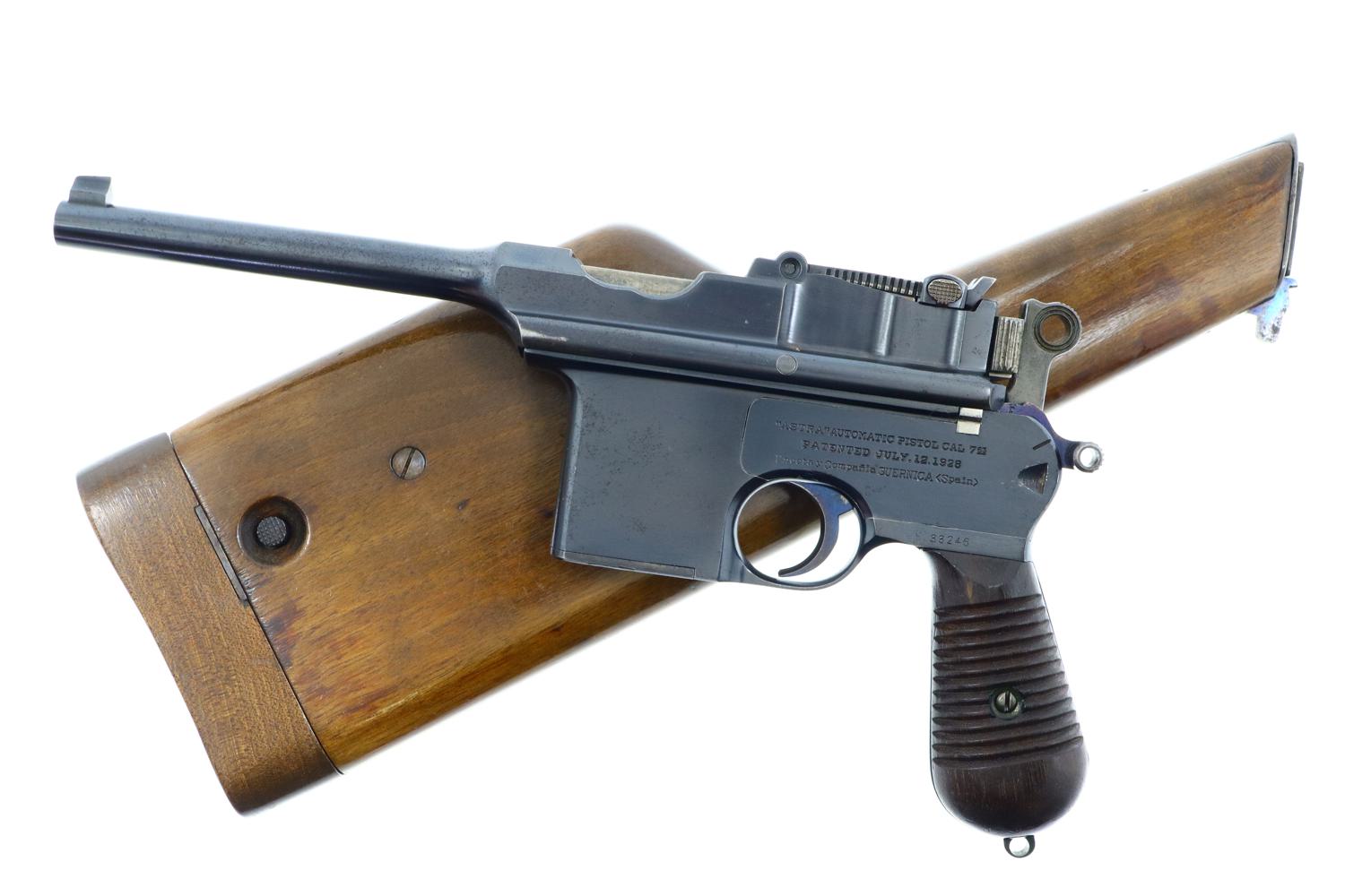 Scarce WWII German Astra, 900 Broomhandle with Stock, 33246, FB01333