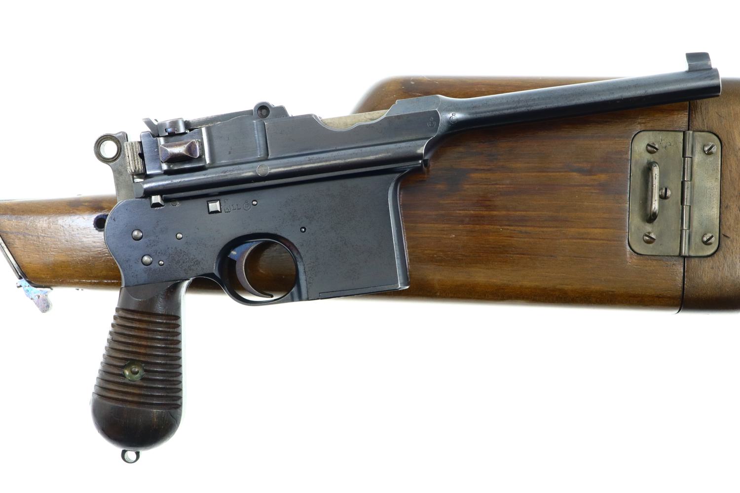 Scarce WWII German Astra, 900 Broomhandle with Stock, 33246, FB01333 - Image 2