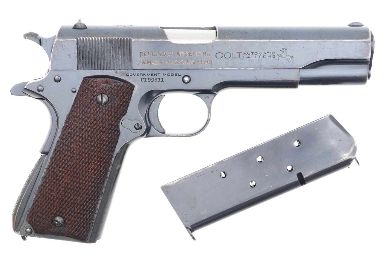 Colt 1911A1, Prewar Commercial, Argentine Navy, C199511, FB01349 - Image 2