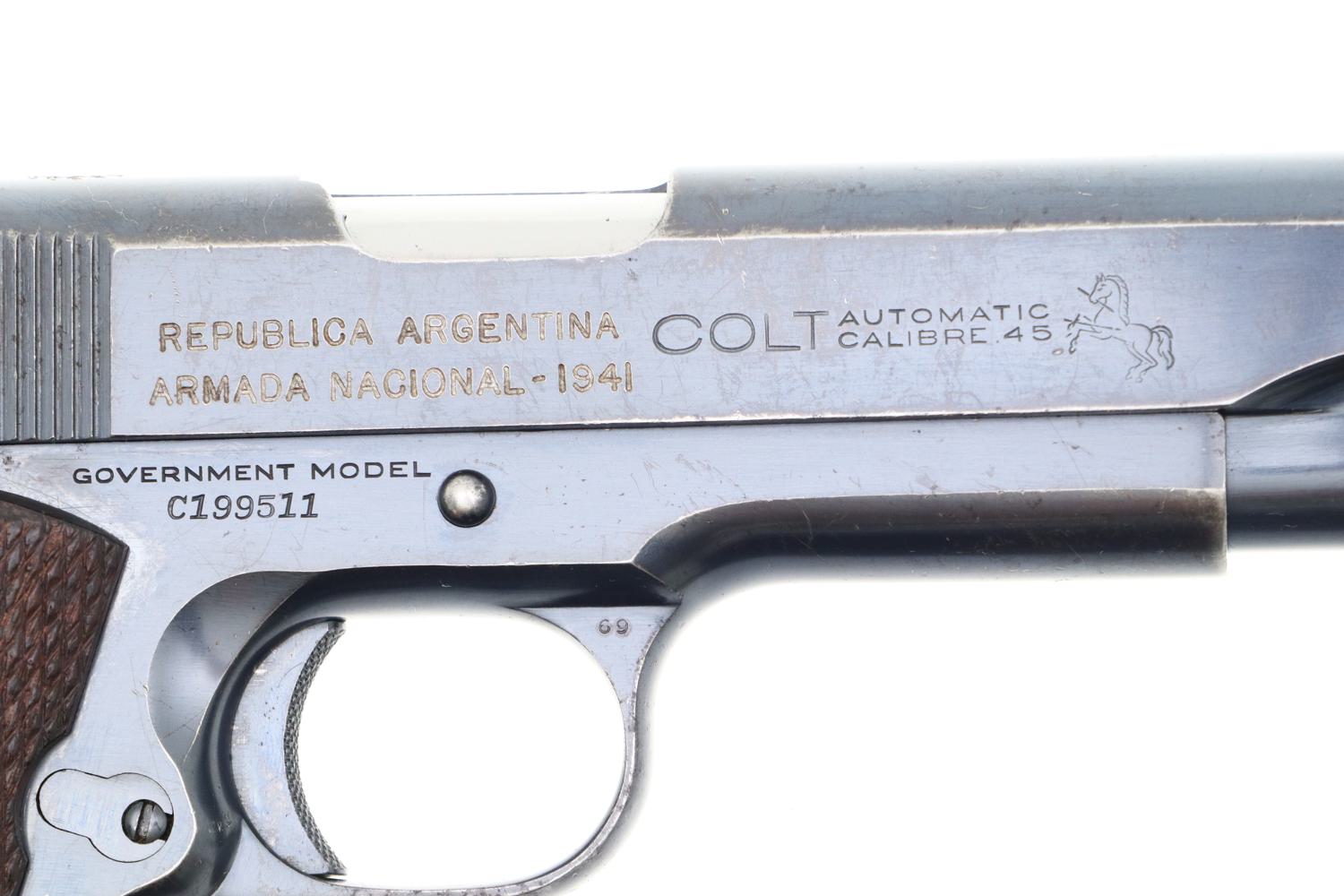 SOLD COLT 1911A1 1943 COMMERCIAL / MILITARY VERY RARE! SHARP