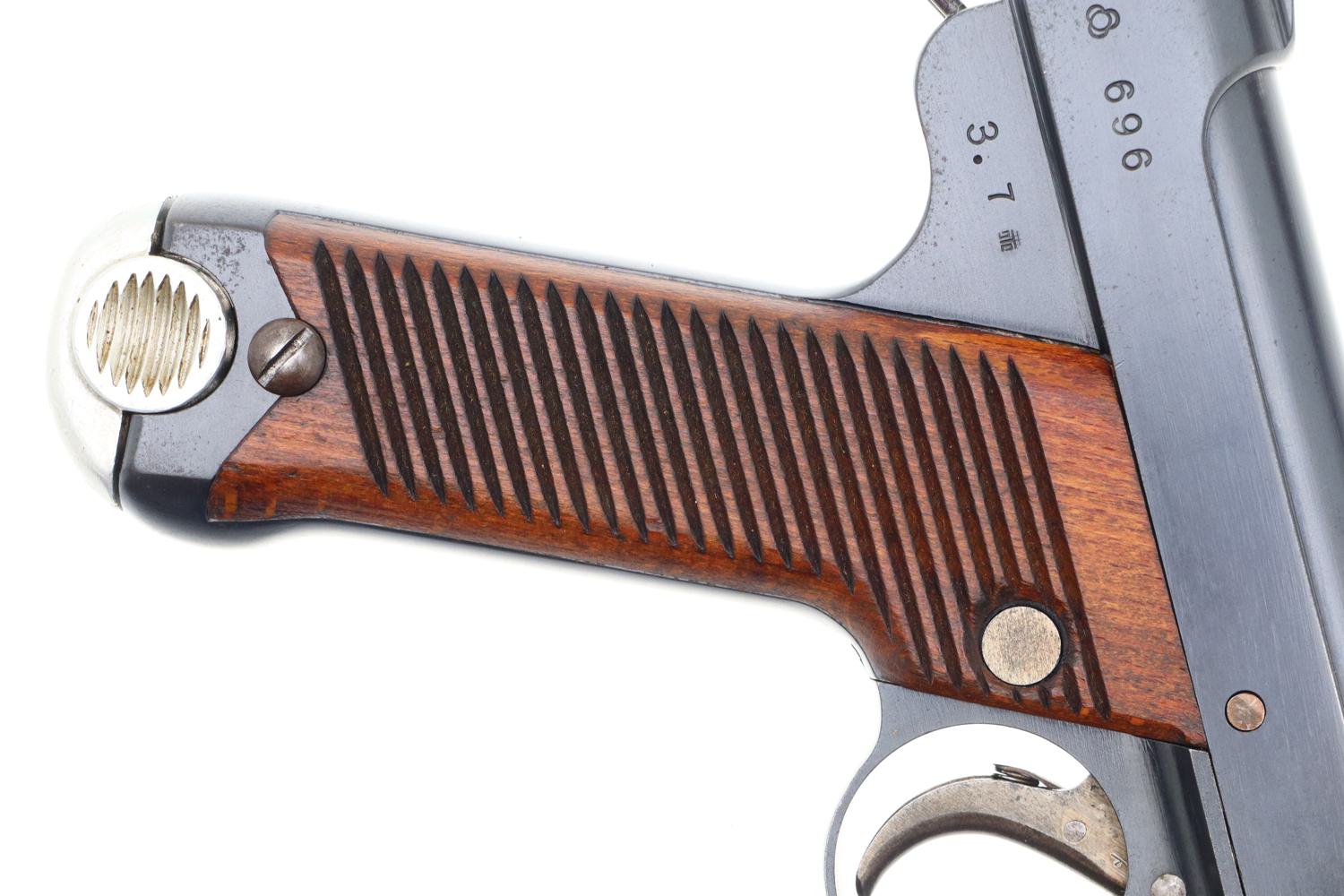 Early Japanese Military T14 Nambu Pistol, Matching Mag, Rig, 696, FB01342 - Image 9