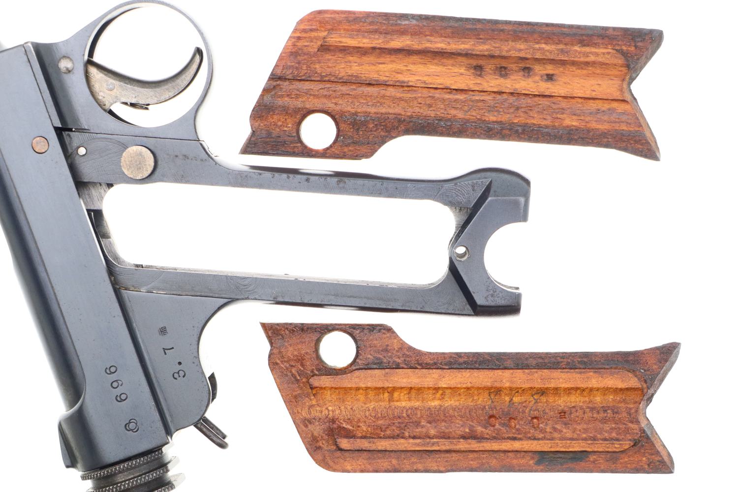 Early Japanese Military T14 Nambu Pistol, Matching Mag, Rig, 696, FB01342 - Image 11