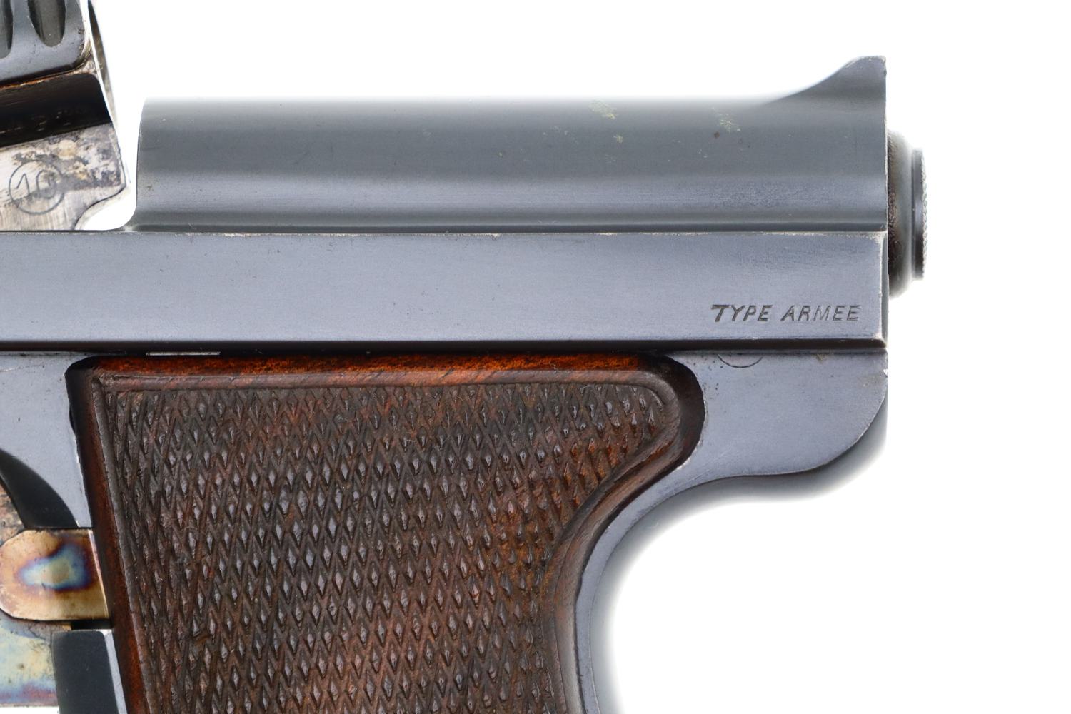 Gorgeous, French Manufrance, Mod 28, Finned, Armee Pistol, 8761, FB00592 - Image 3