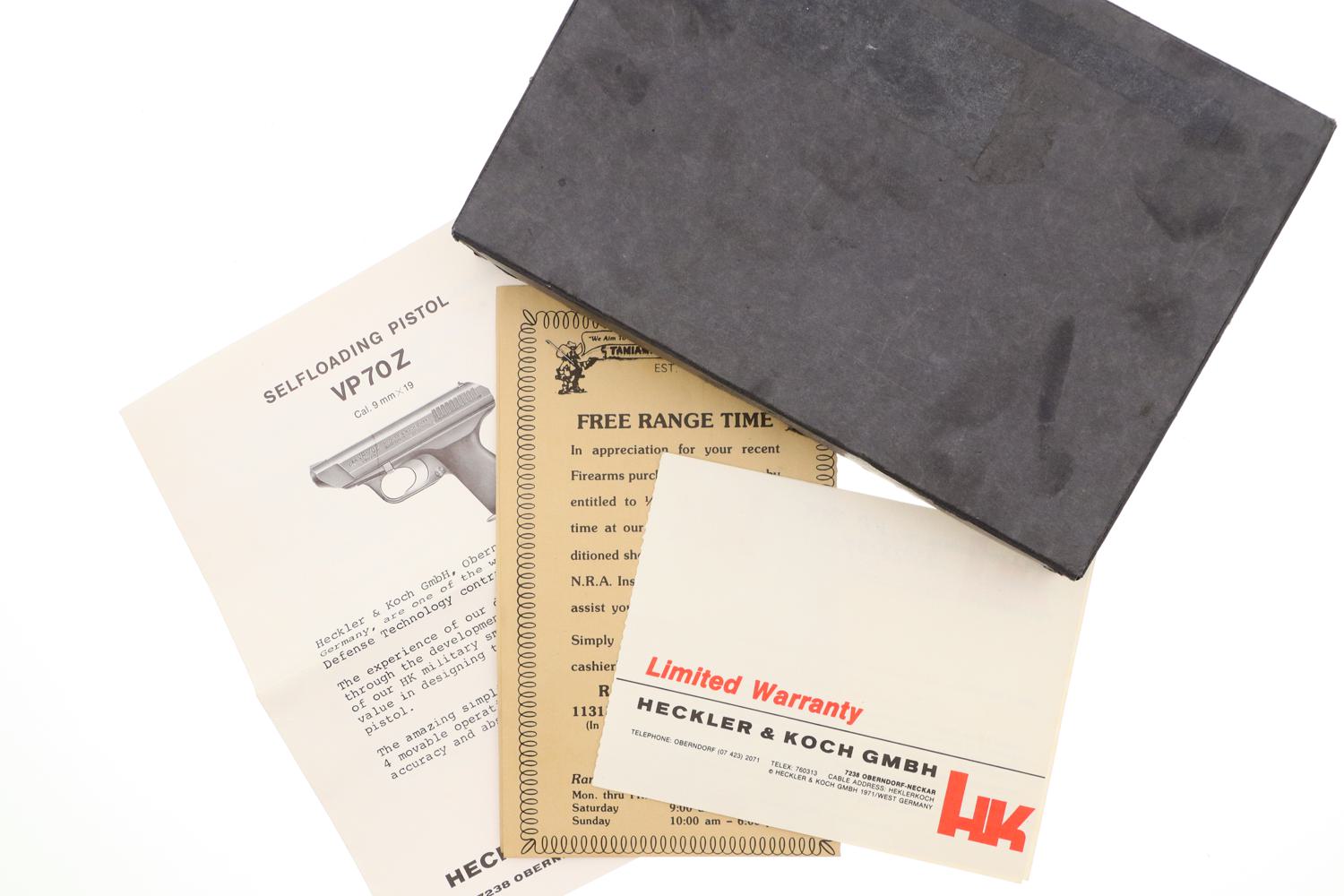 Near new H&K VP70Z Pistol, Boxed With literature, 73164, FB01252 - Image 11