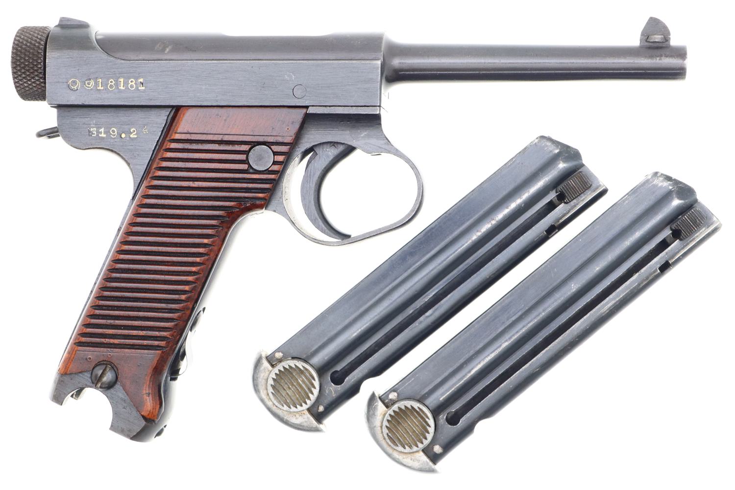 Remarkable Japanese T14 Nambu Rig, Two Matching Magazines, 18181, FB01340 - Image 3