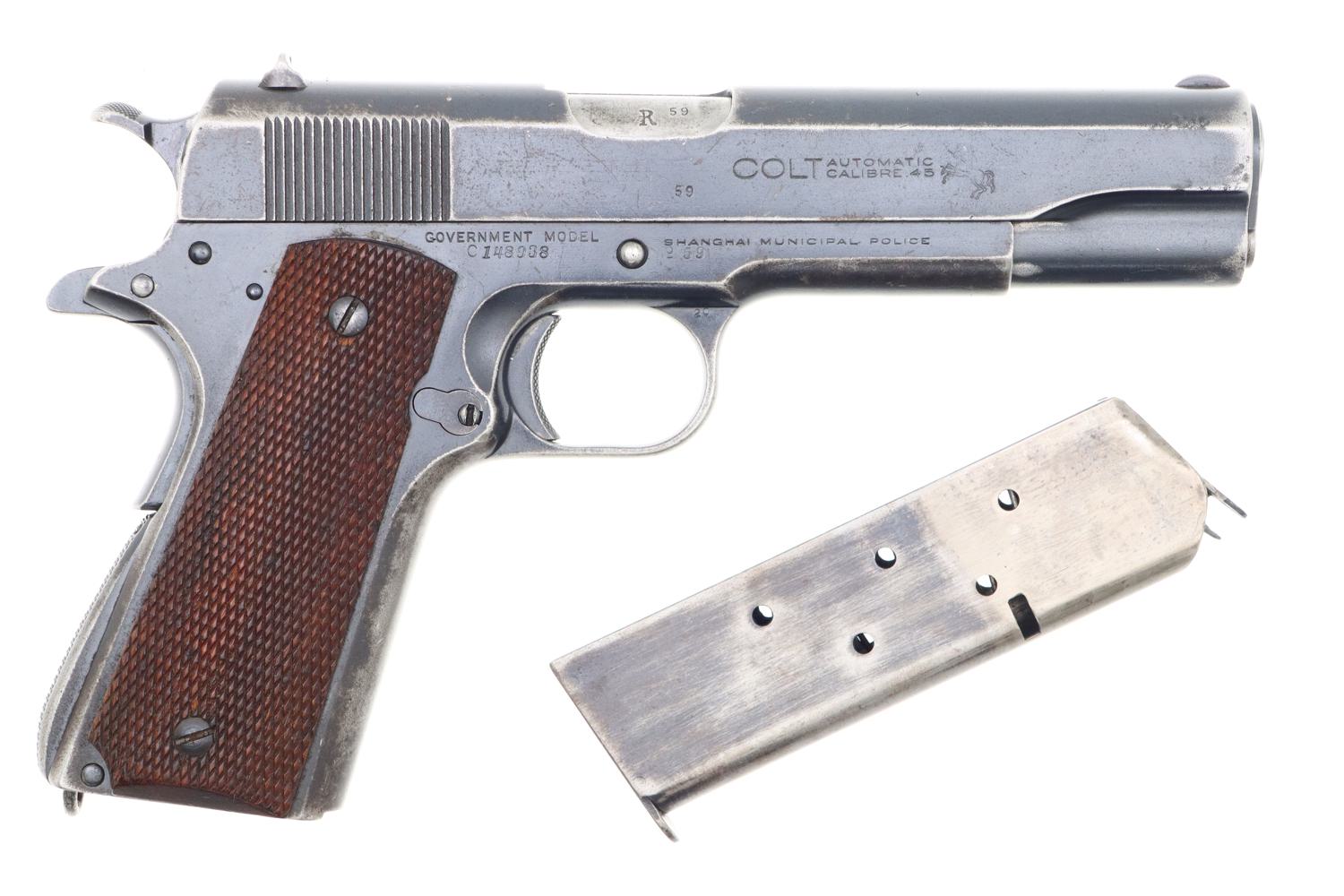Scarce Colt 1911A1, Government Model, Shanghai Police