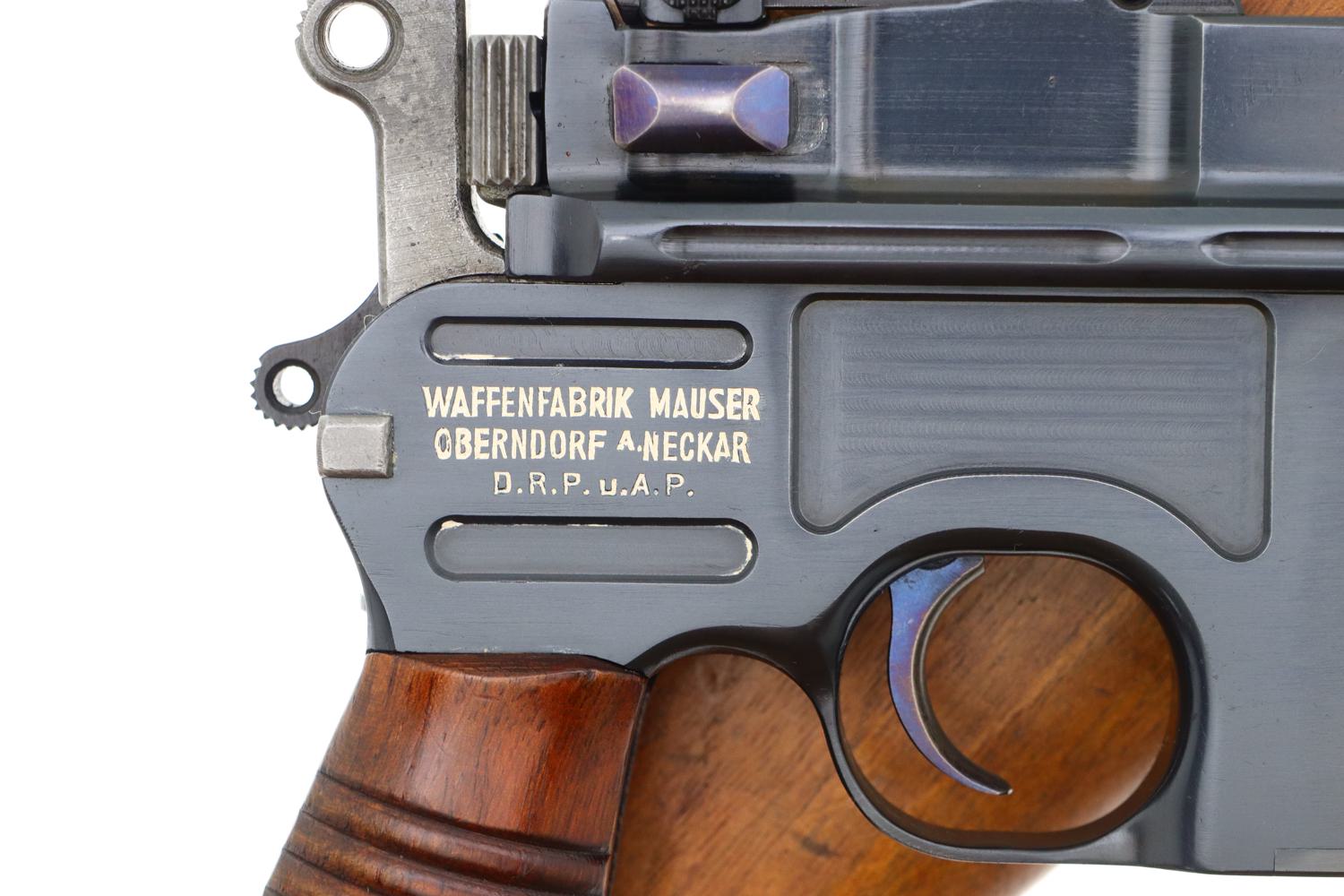 Superb Mauser C96 Broomhandle Pistol, Early 1930 Commercial, Stock FB00335 - Image 3
