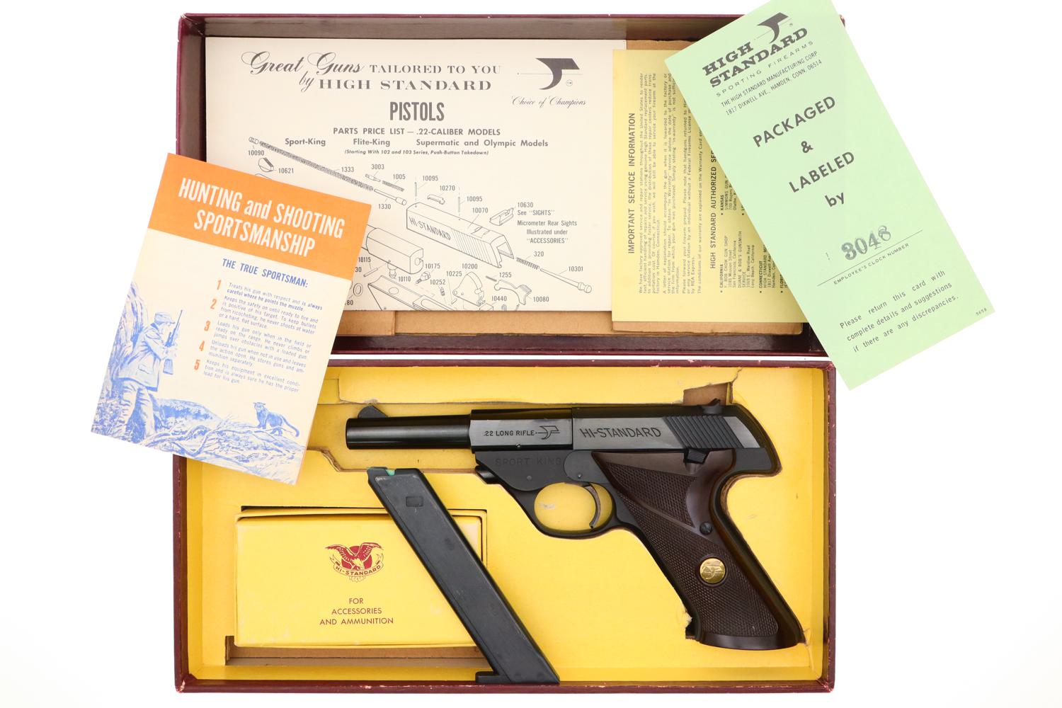 High Standard, Sport King 103, Early Eagle Box, 1818798, FB01316